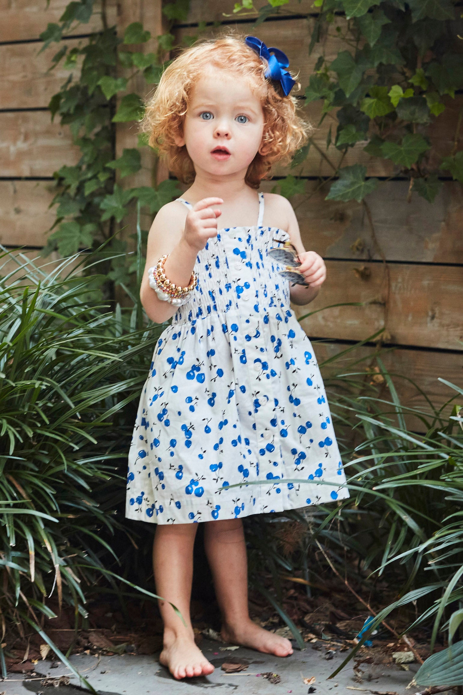 HVN Laura Cotton Dress - Blue Cherry 4 yr, 100% Silk Maria Dress, Button Down Silk Dress, Floral, Printed, Light Summer Dress - Harley Viera-Newton HVN Laura Cotton Dress - Blue Cherry 4 yr, 100% Silk Maria Dress, Button Down Silk Dress, Floral, Printed, Light Summer Dress - Harley Viera-Newton