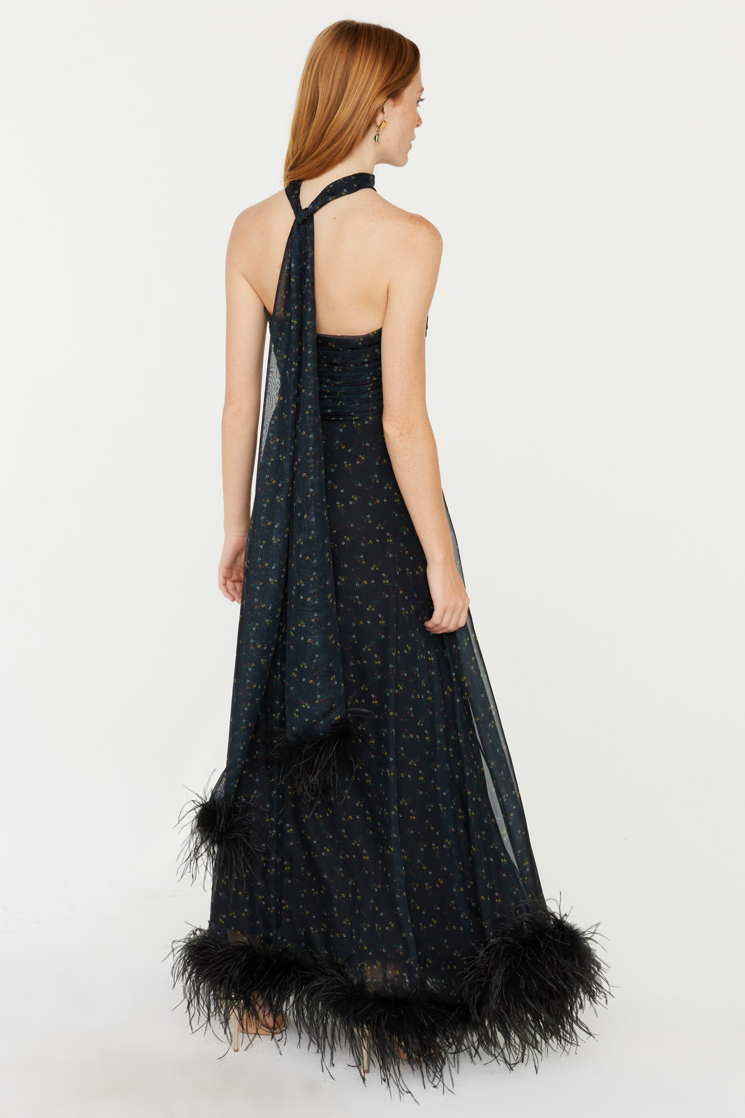 Lola Dress w. Scarf - Posy Floral HVN Lola Dress w. Scarf - Posy Floral HVN