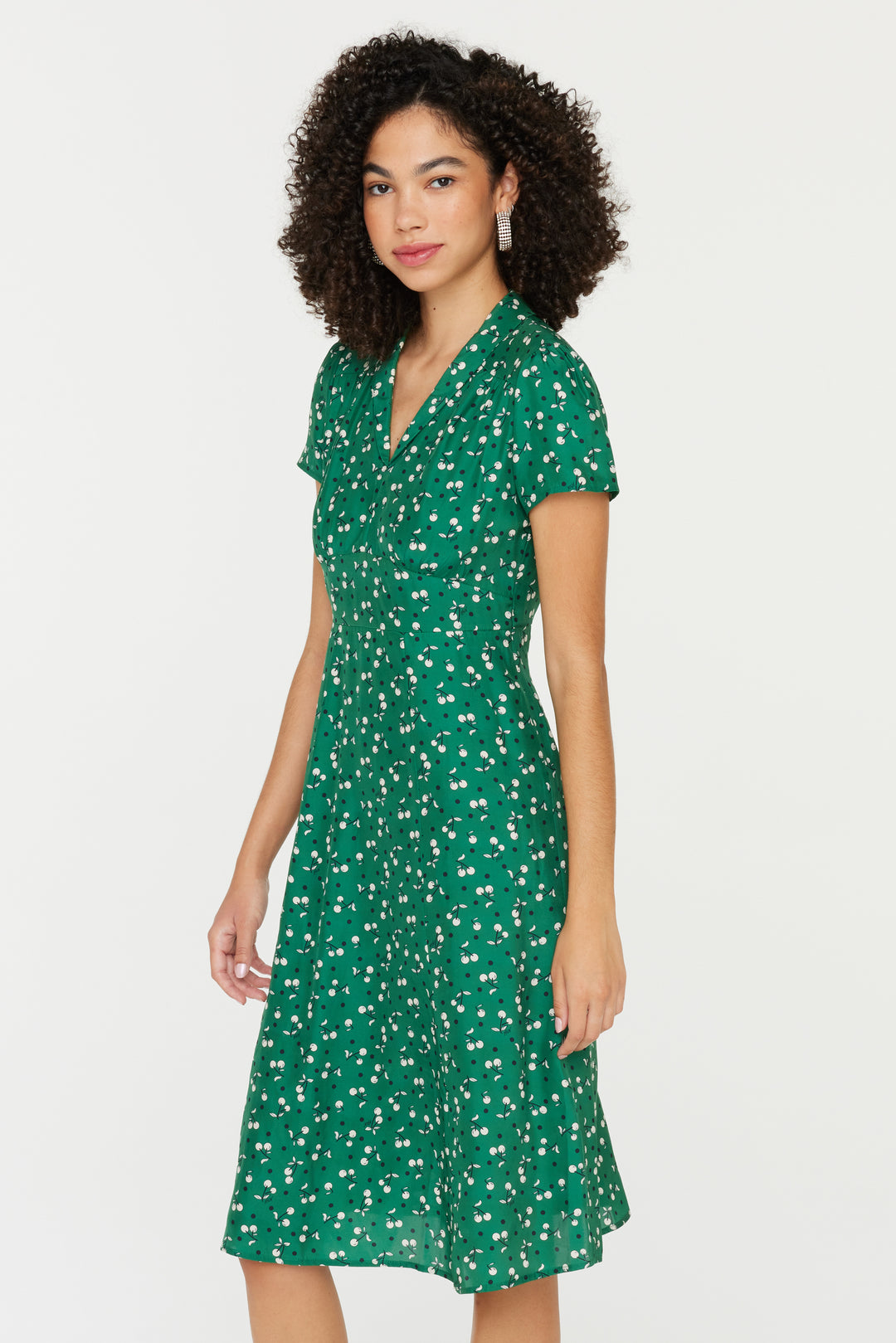 Morgan Dress - Green Cherry – HVN