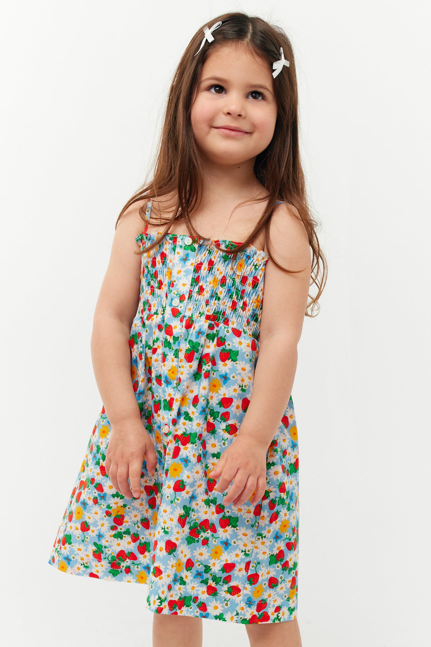 Laura Cotton Dress - Strawberry Daisy 6/12 / Strawberry Daisy Laura Cotton Dress - Strawberry Daisy 6/12 / Strawberry Daisy