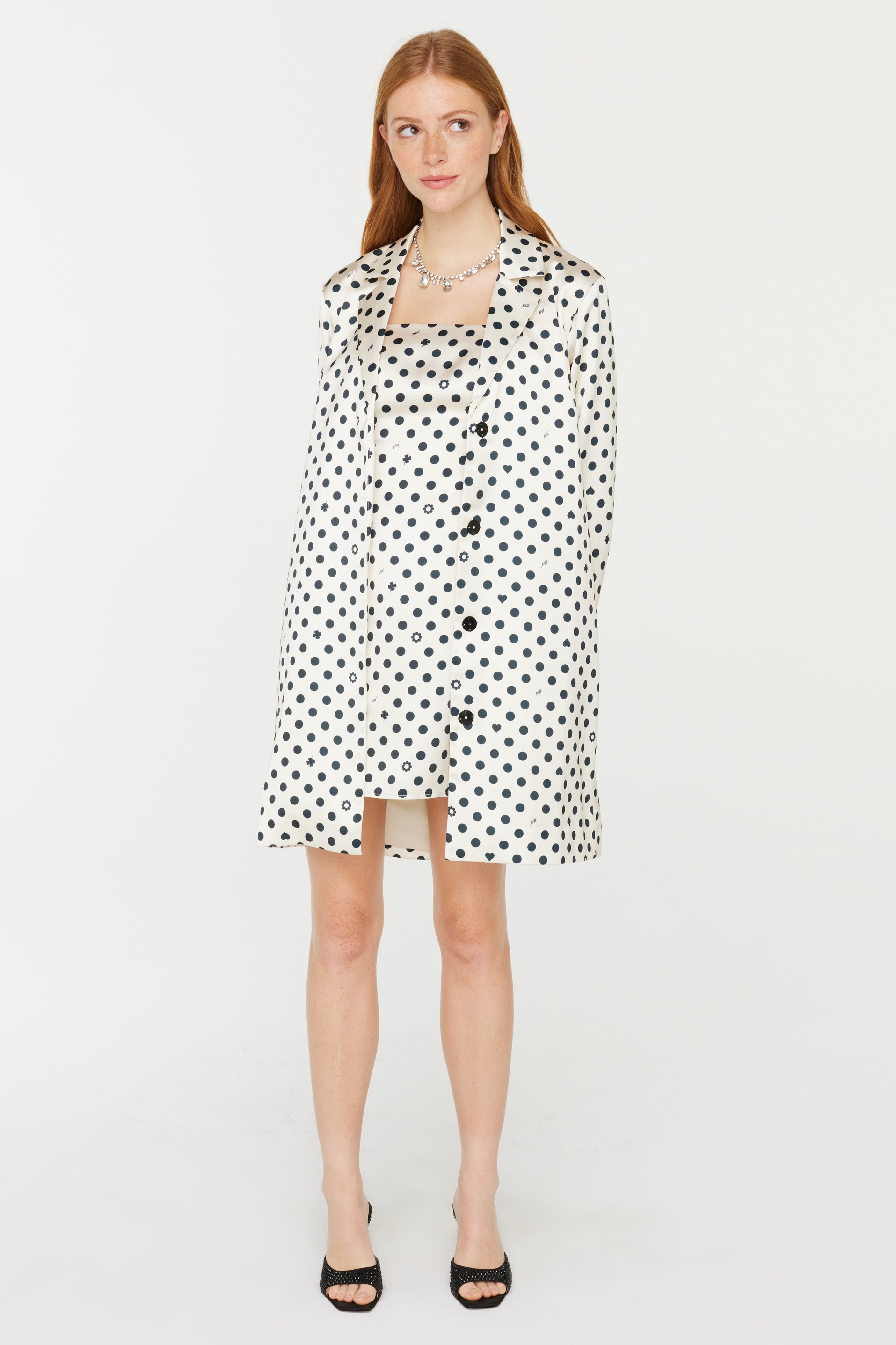 美品⭐️comme de garcons Polka Dot long Coat COMME DES GARCONS Women Trench coats - Vestiaire Collective