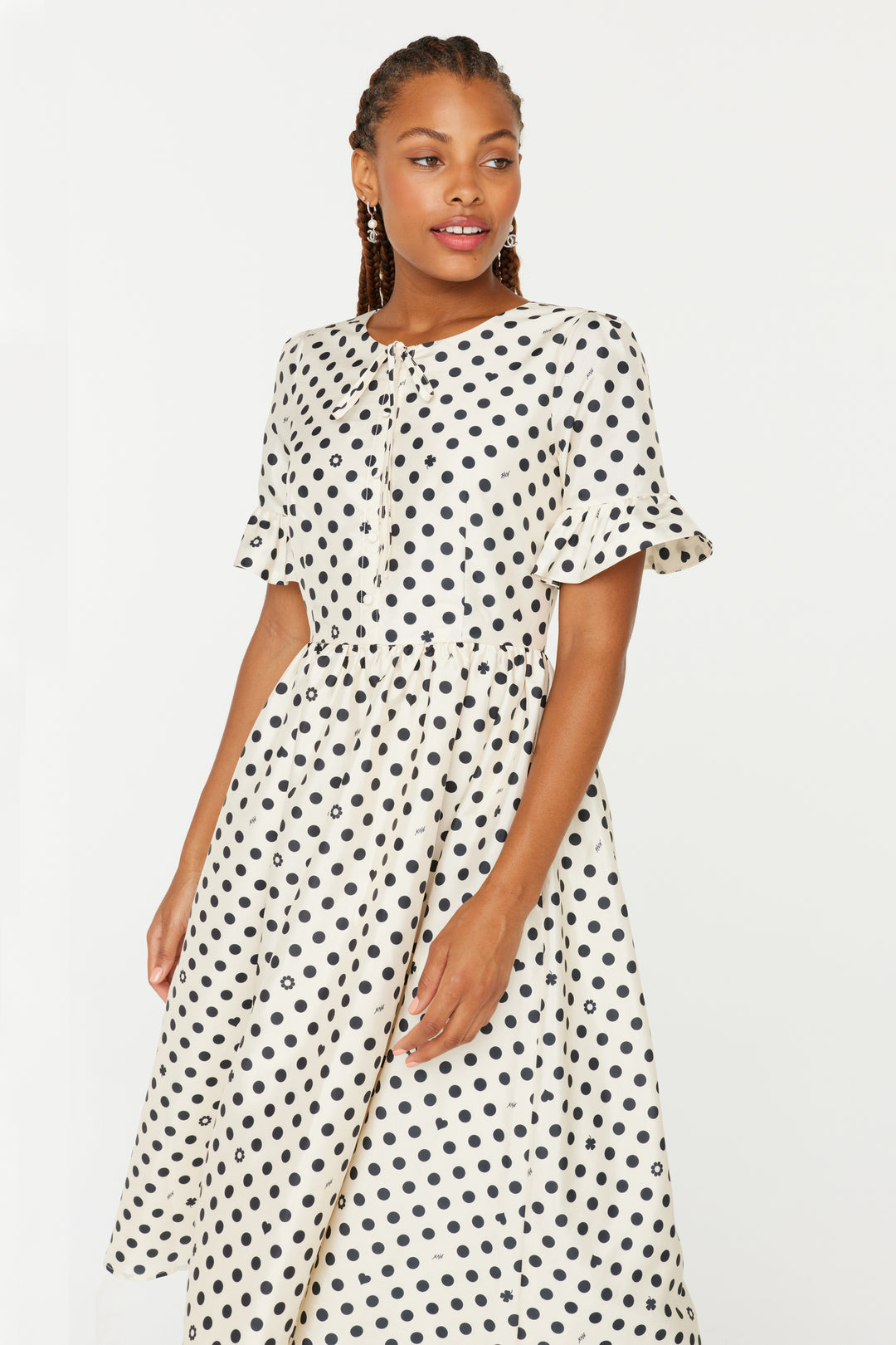 Willow Dress - Black & White Polka Dot – HVN