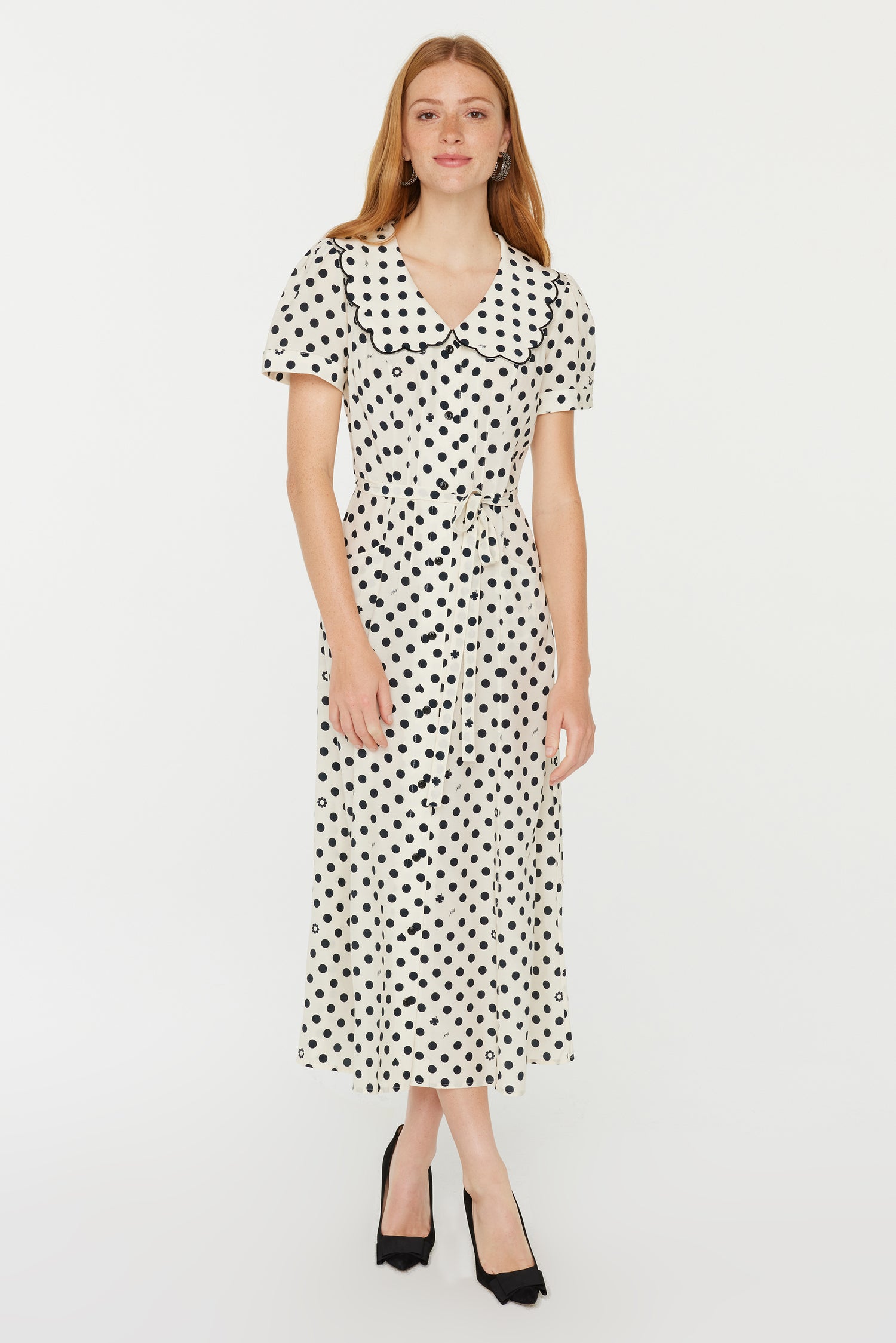 Marina Button Down Dress w. Collar