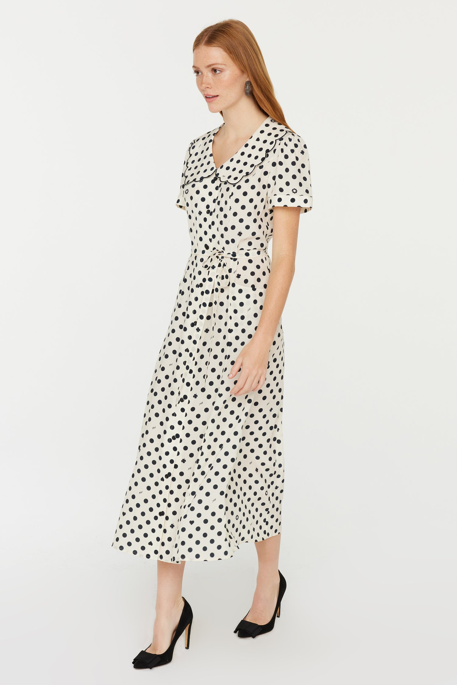 Marina Button Down Dress w. Collar