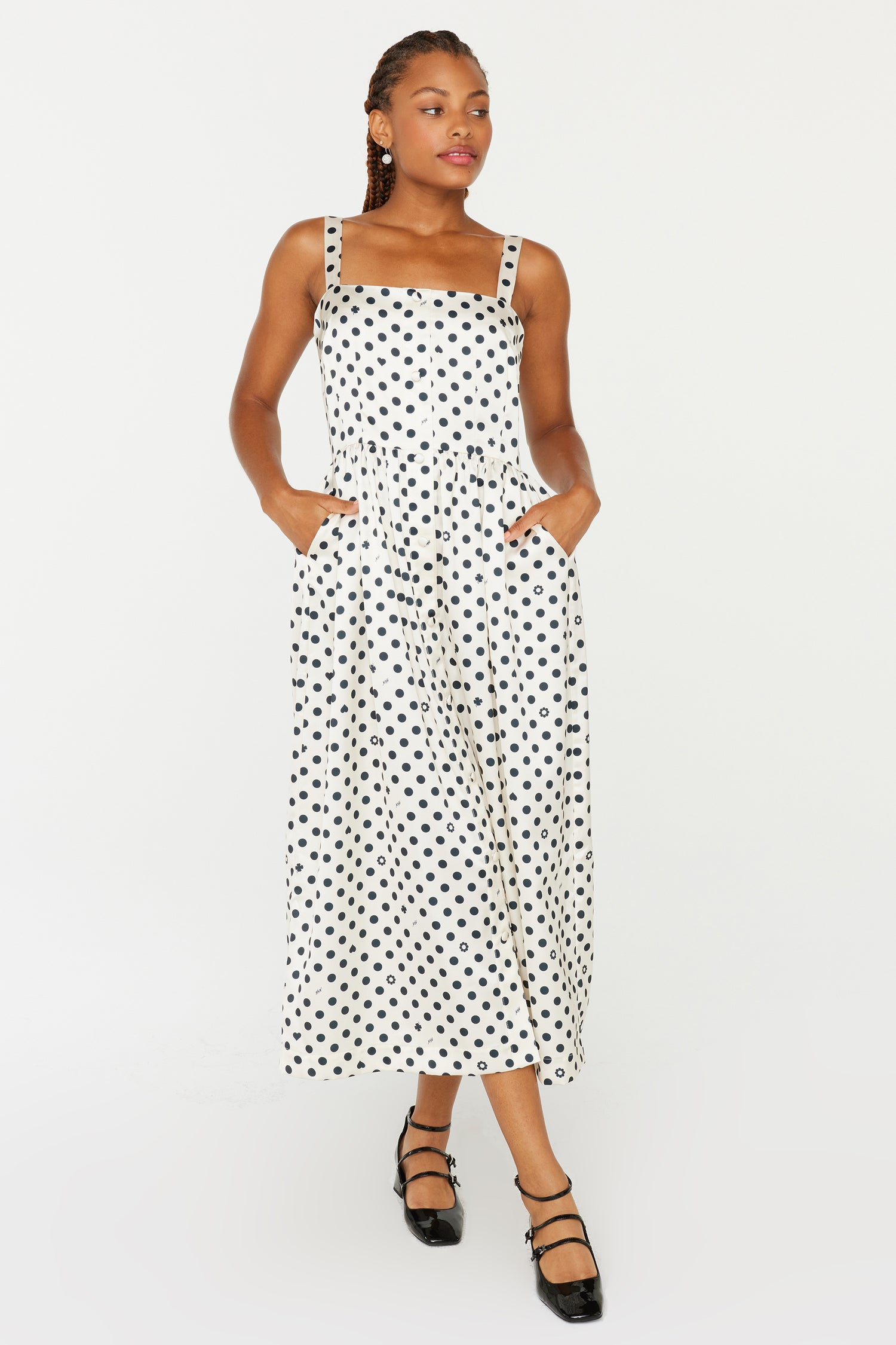 Laura Dress - Black & White Polka Dot 16 / Black & White Polka Dot Laura Dress - Black & White Polka Dot 16 / Black & White Polka Dot