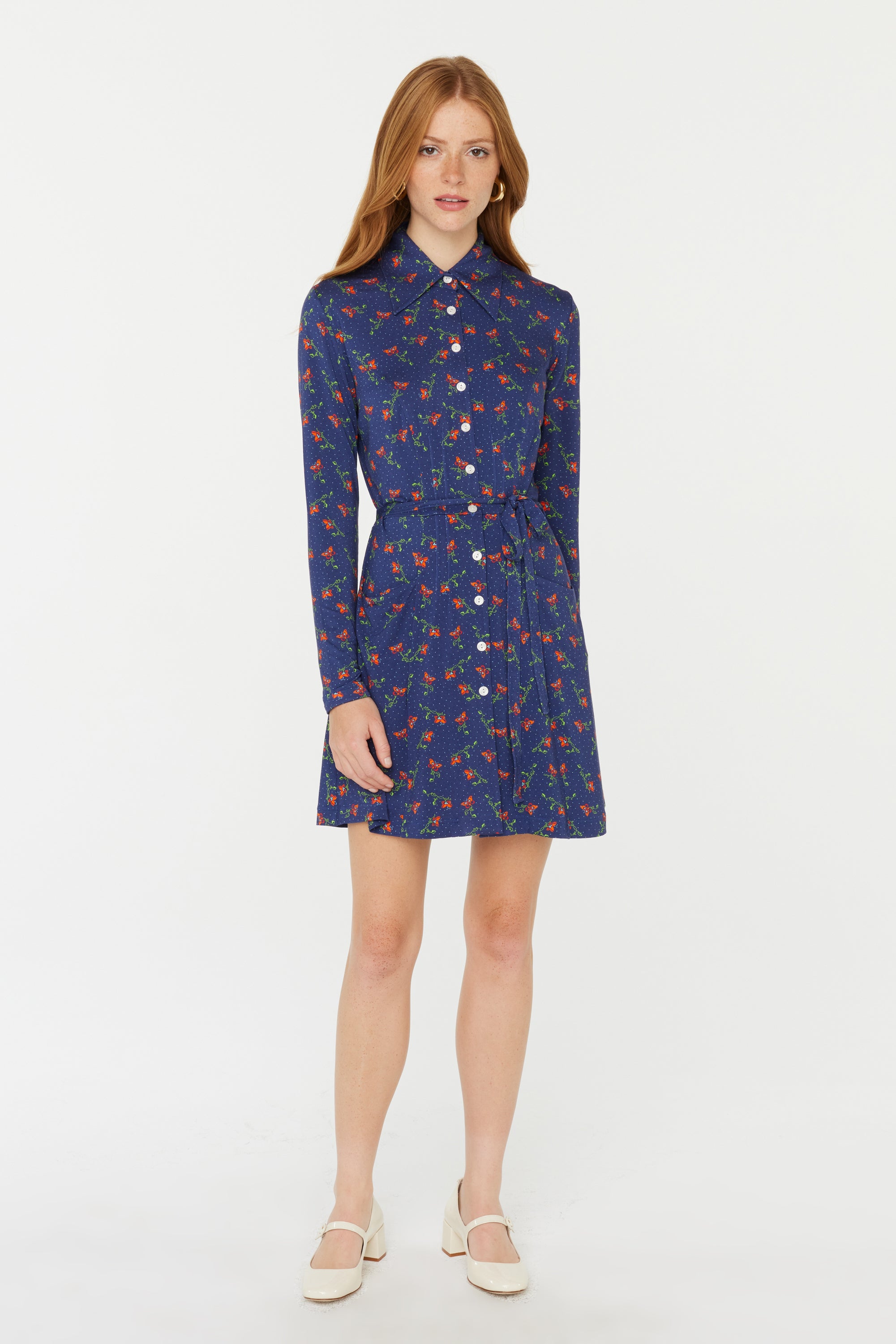 Mini Ava Long Sleeve Jersey Dress