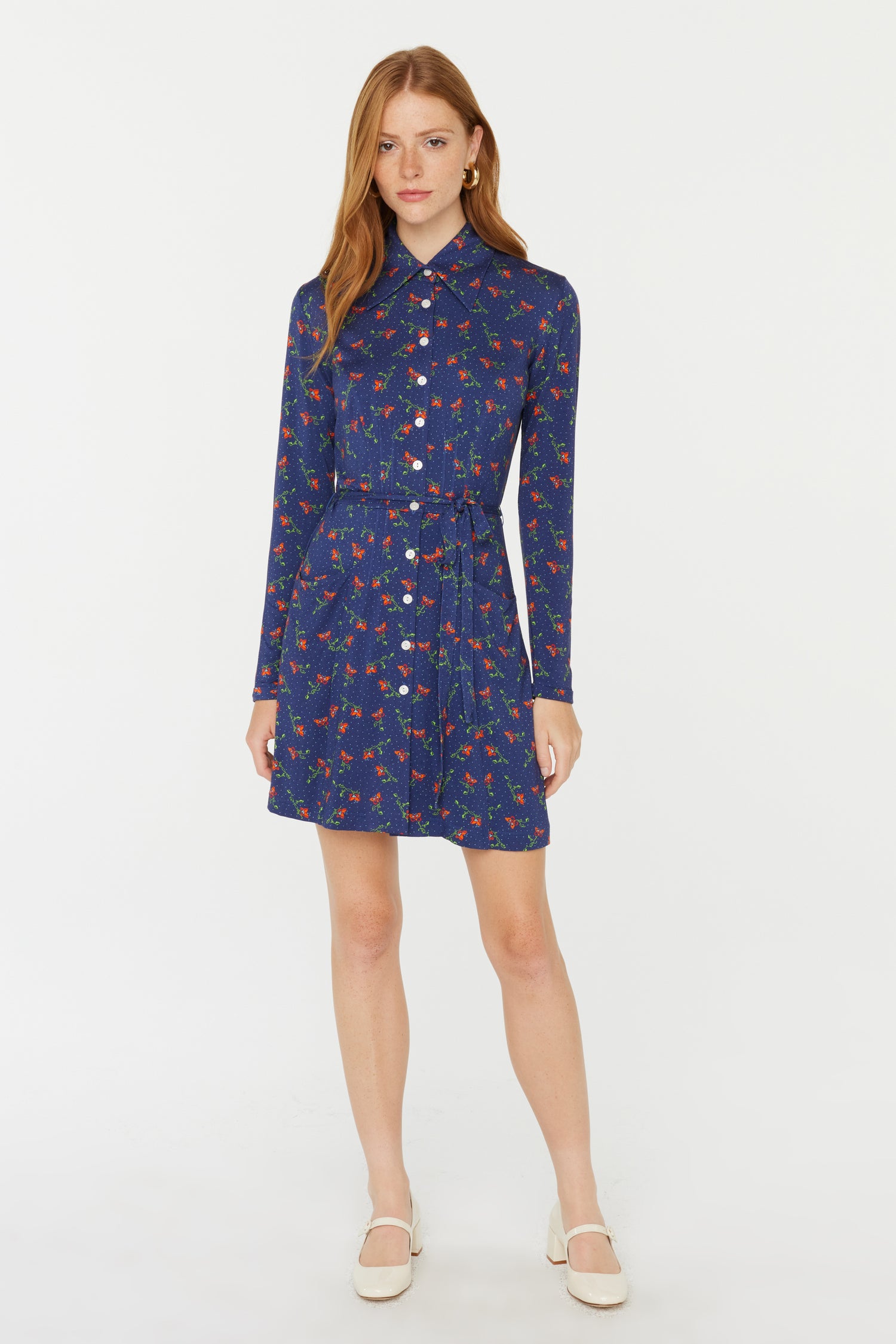 Mini Ava Long Sleeve Jersey Dress