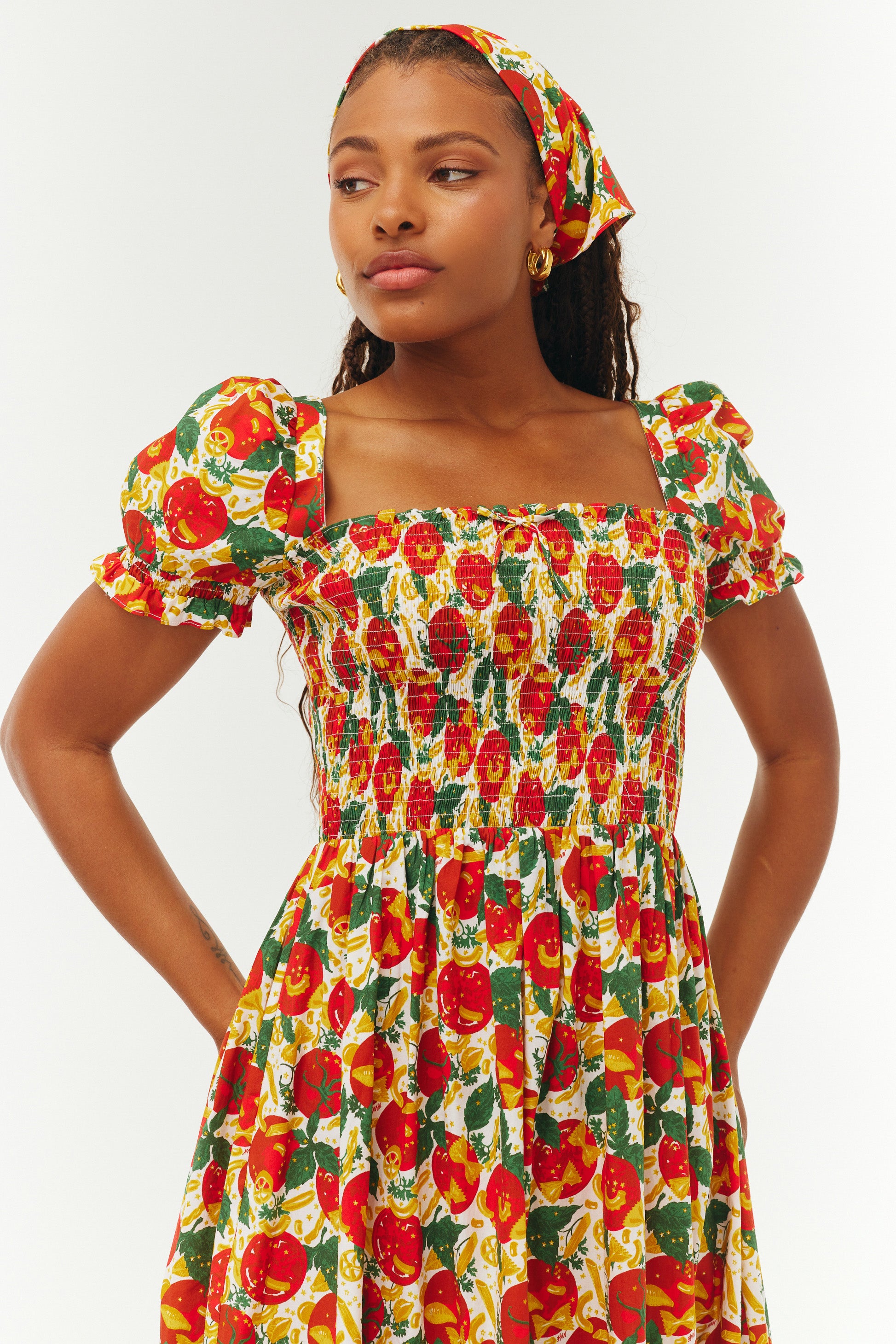 Cotton Smocked Fromer Dress - Pomodoro Pasta – HVN