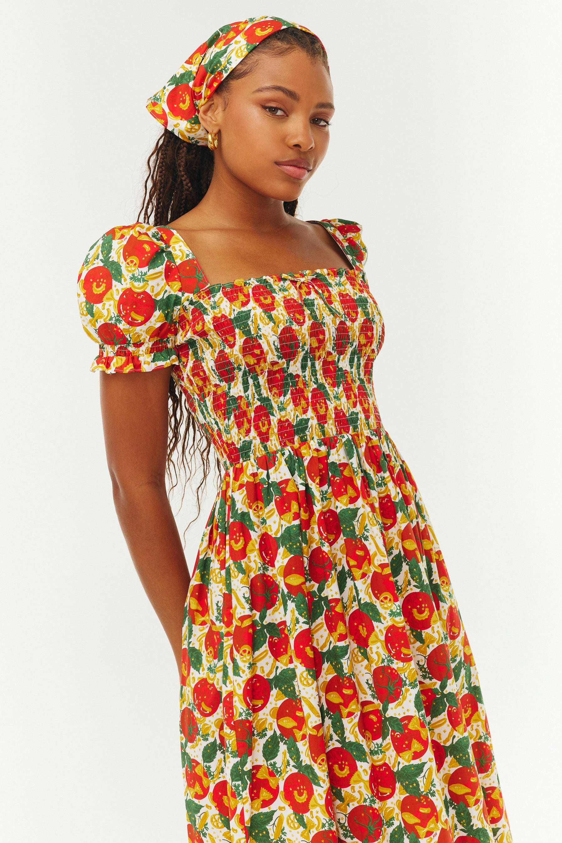 Cotton Smocked Fromer Dress - Pomodoro Pasta – HVN