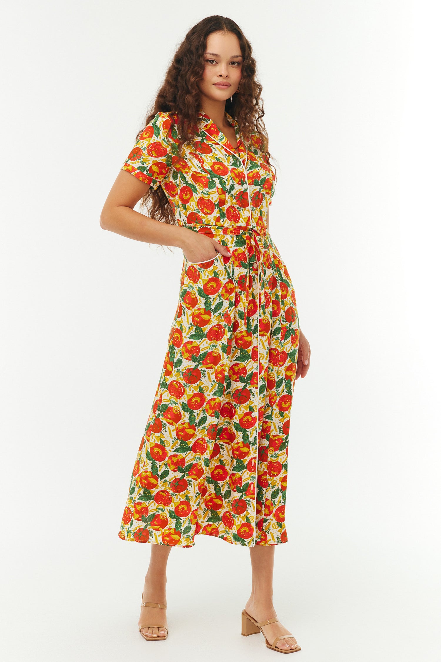 Long Maria Dress - Pomodoro Pasta 10 / Pomodoro Pasta Long Maria Dress - Pomodoro Pasta 10 / Pomodoro Pasta