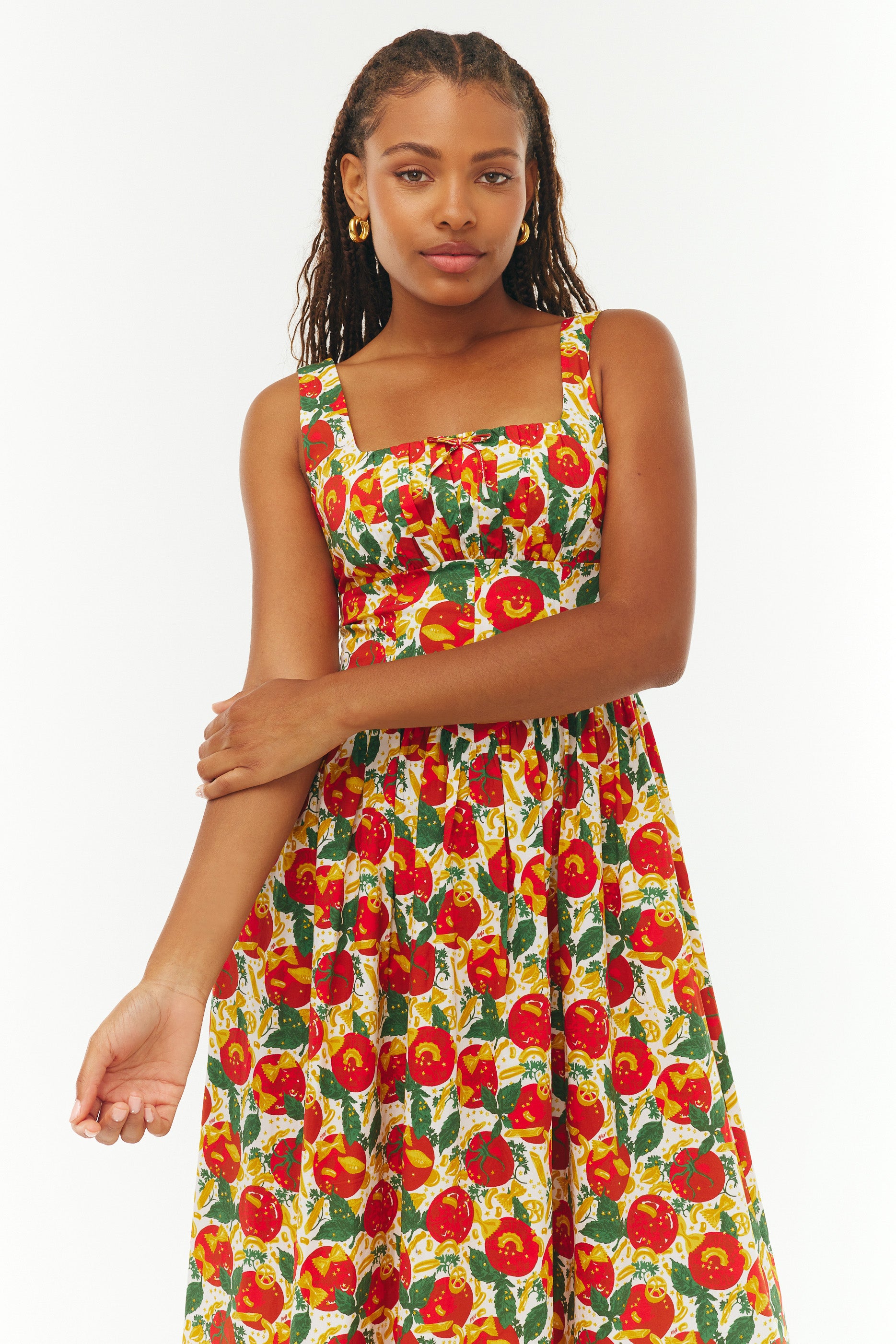 Alyssa Dress - Pomodoro Pasta – HVN Alyssa Dress - Pomodoro Pasta – HVN