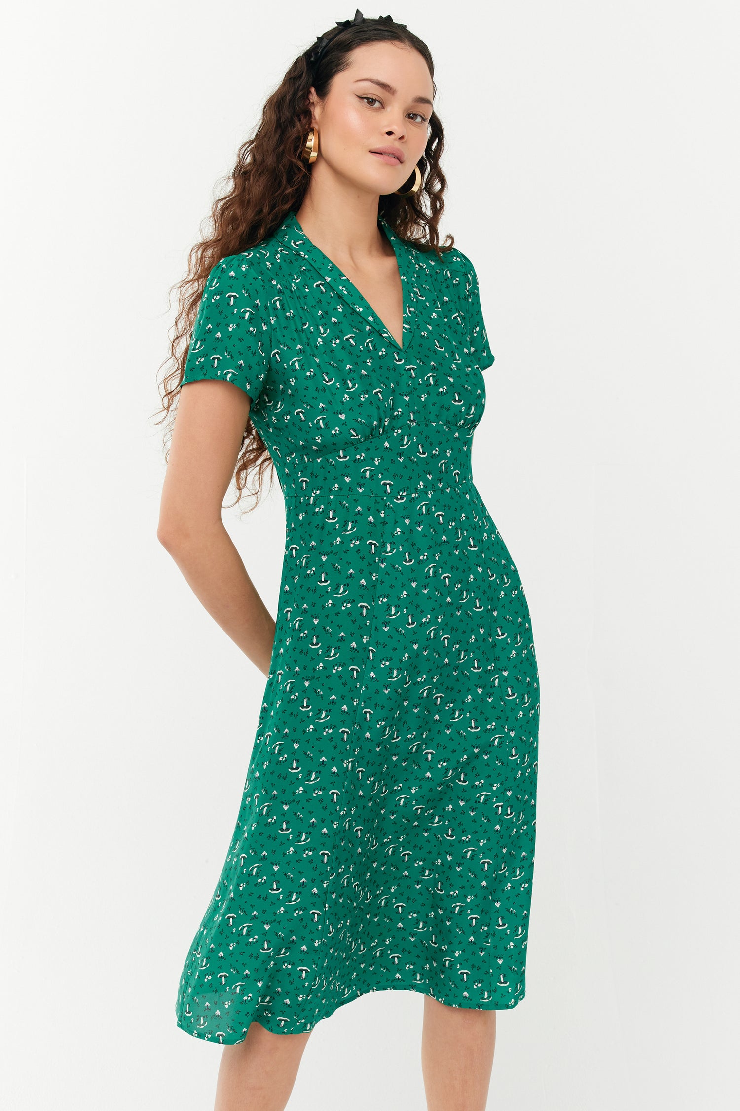 Morgan Dress - Green Mushroom HVN Morgan Dress - Green Mushroom HVN