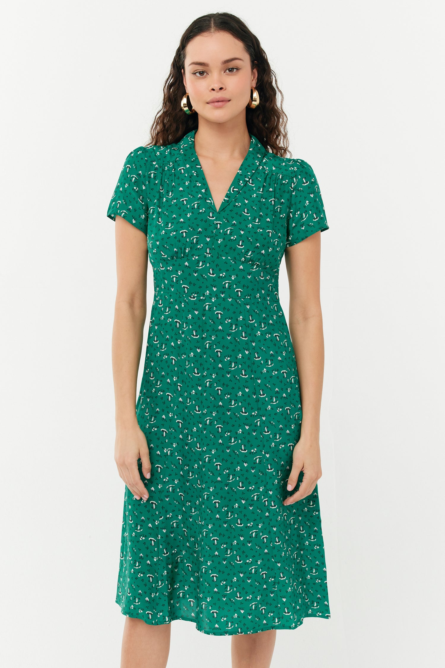 Morgan Dress - Green Mushroom HVN Morgan Dress - Green Mushroom HVN