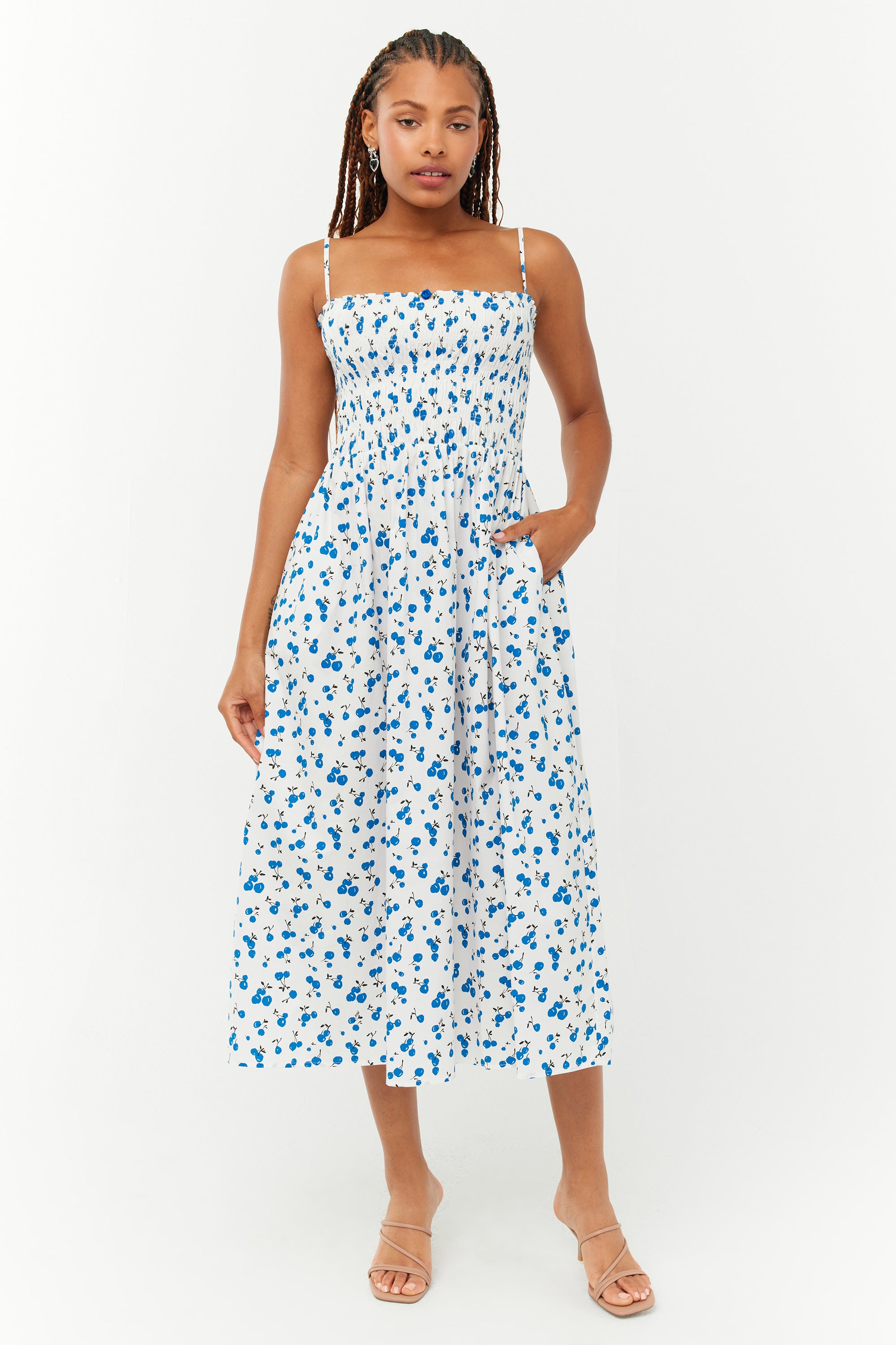 Light blue cherry dress hotsell