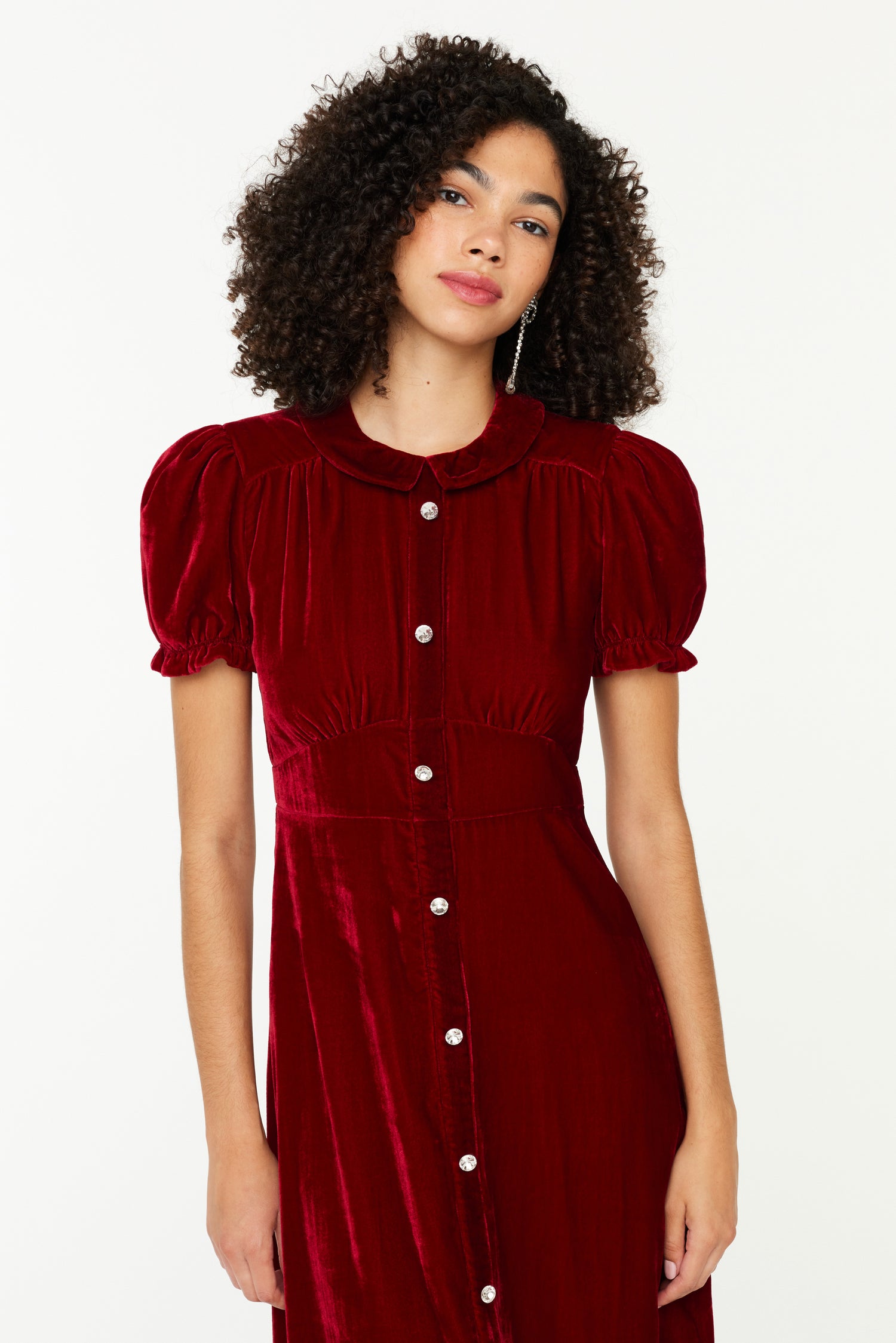 Velvet Riley Dress w. Collar Velvet Riley Dress w. Collar