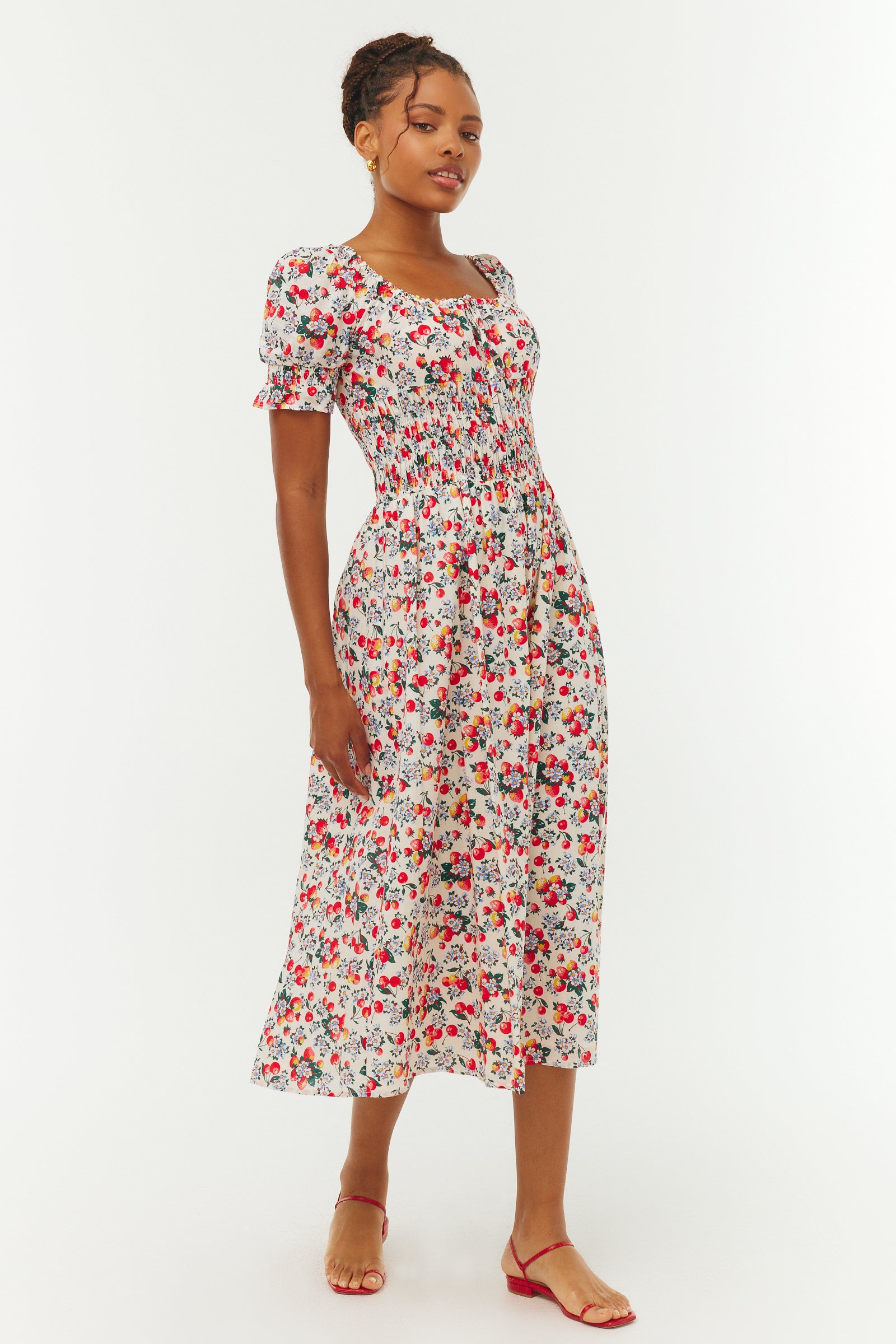 Katy Dress - Strawberry Cherry – HVN