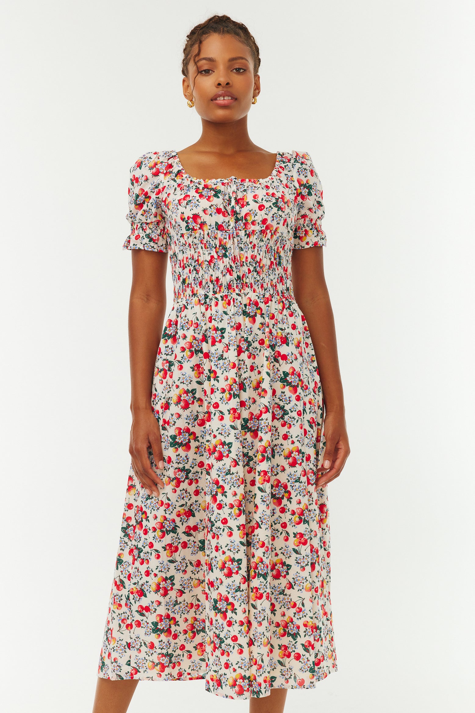 Katy Dress - Strawberry Cherry – HVN