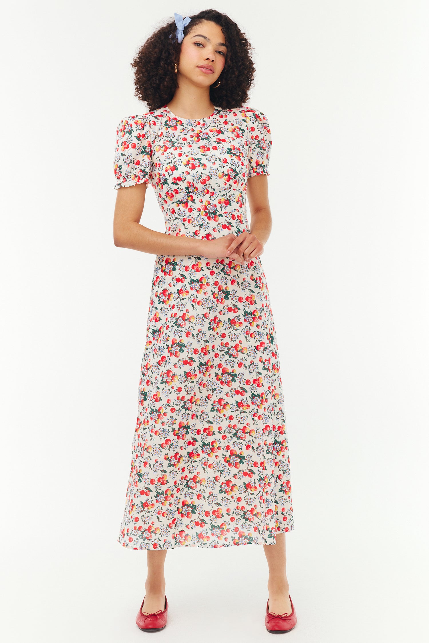 Elizabeth Cotton Dress - Strawberry Cherry 10 / Strawberry Cherry Elizabeth Cotton Dress - Strawberry Cherry 10 / Strawberry Cherry