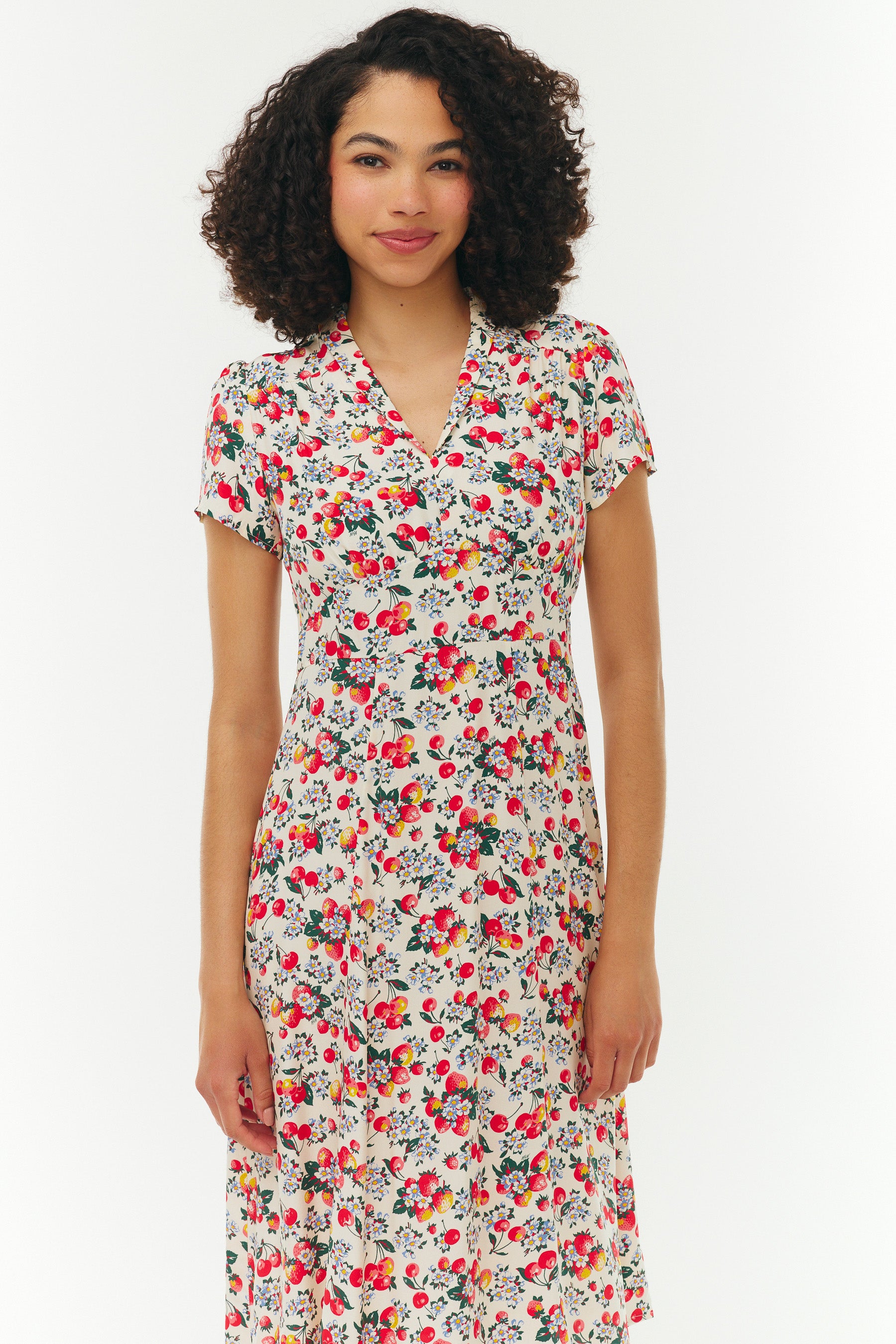 Morgan Dress - Strawberry Cherry – HVN