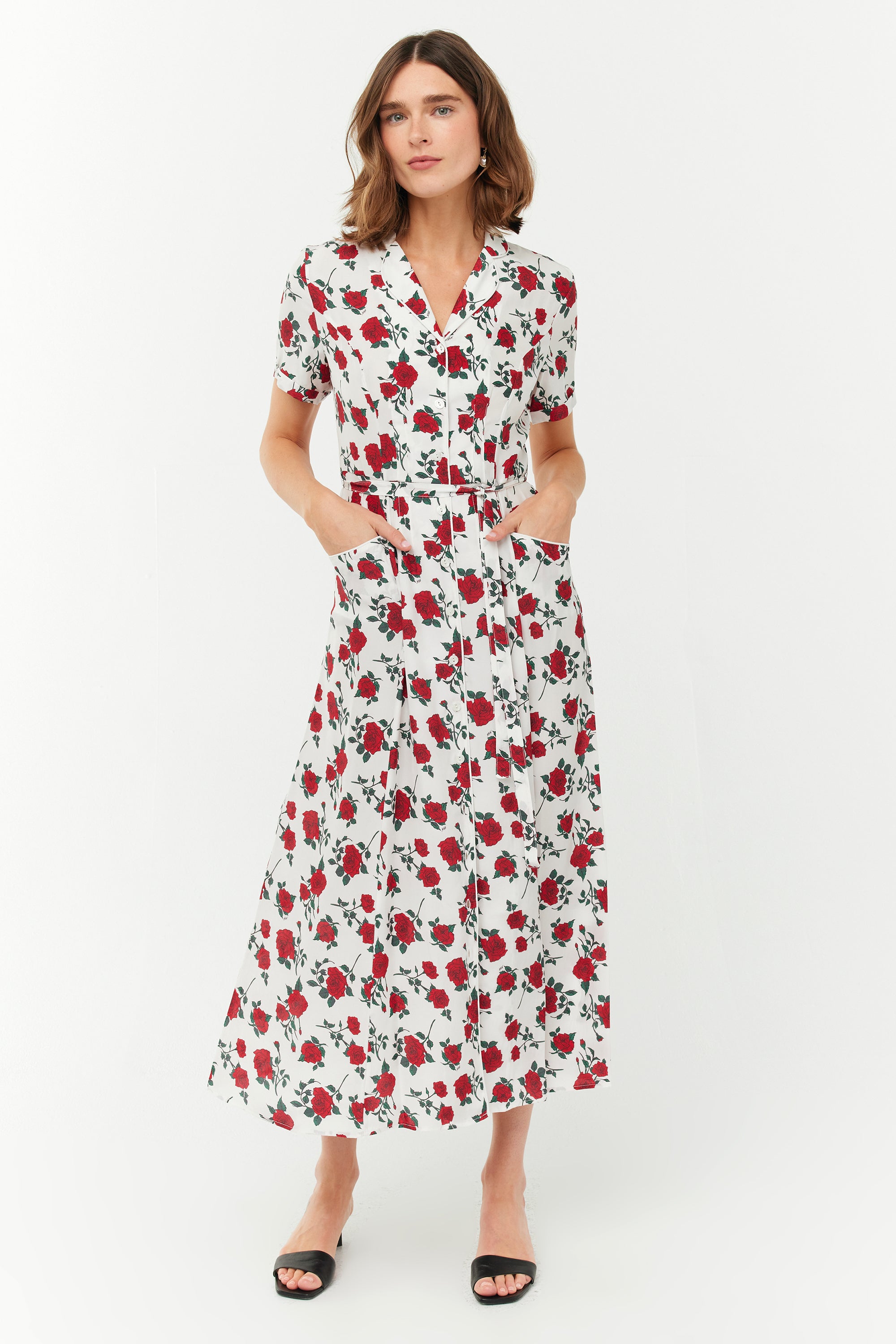 Long Maria Dress - Garden Rose – HVN