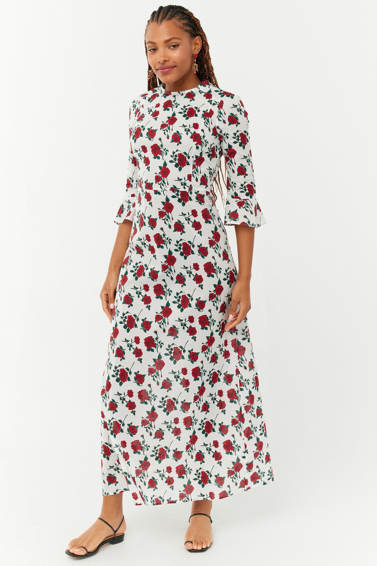 Long Ashley Cotton Voile Dress