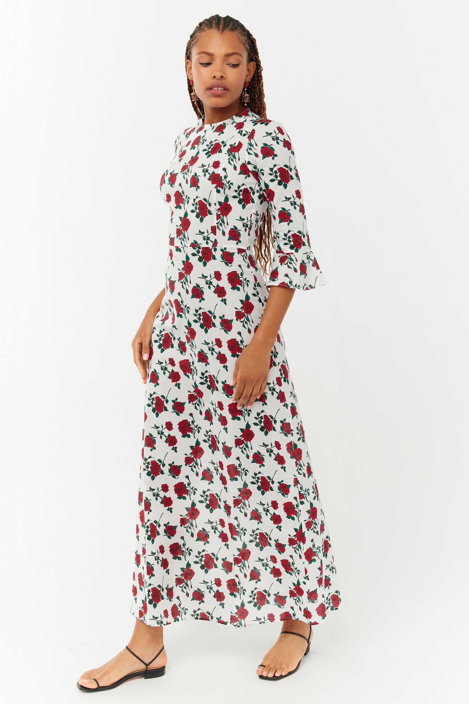 Long Ashley Cotton Voile Dress