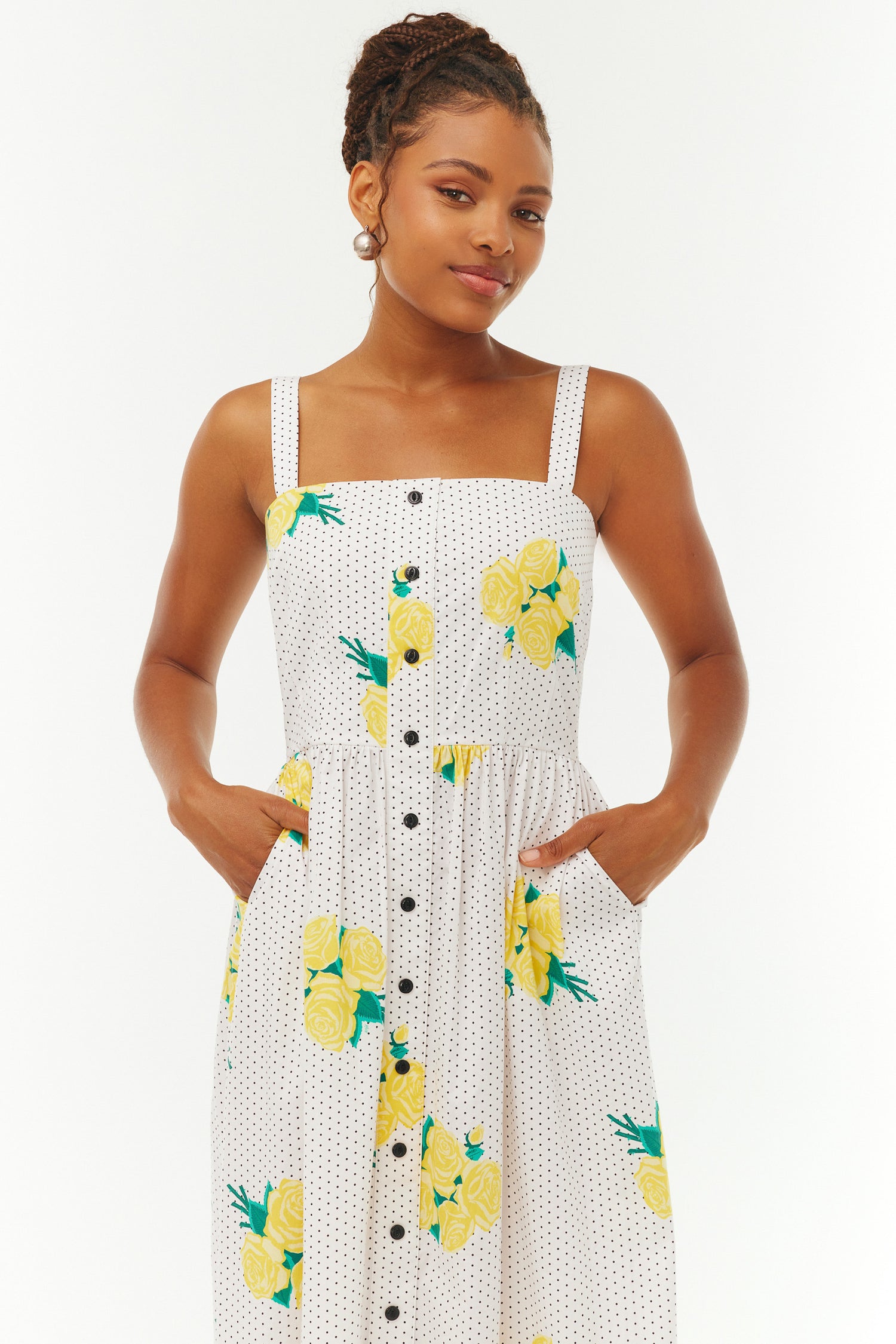 Long Laura Dress - Polka Dot Rose 6 / Polka Dot Rose Long Laura Dress - Polka Dot Rose 6 / Polka Dot Rose