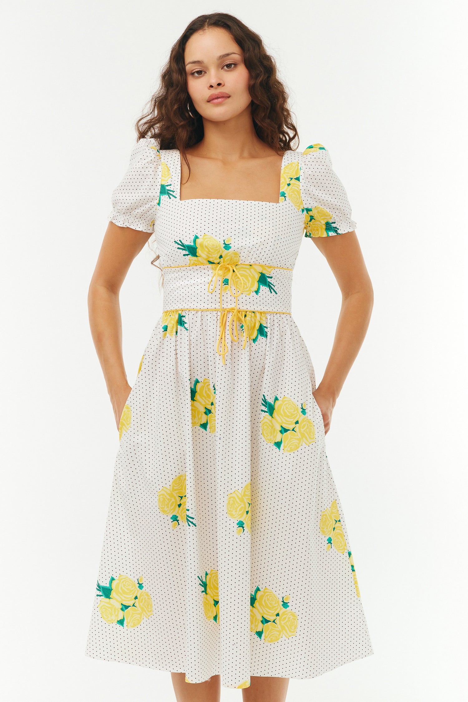 Holland Bow Tie Cotton Dress