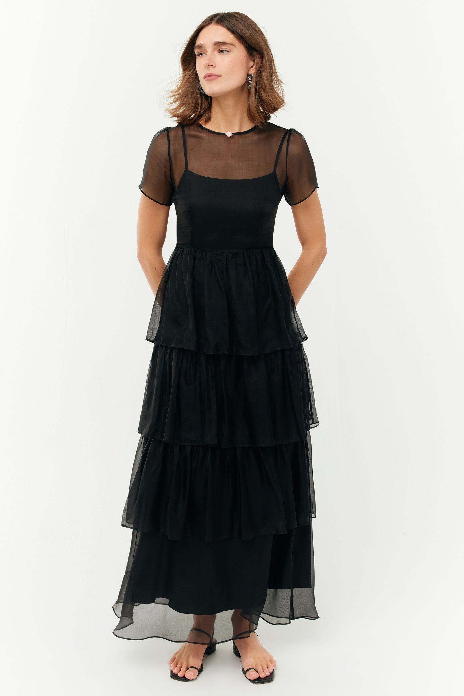 Silk Chiffon Brynn Gown