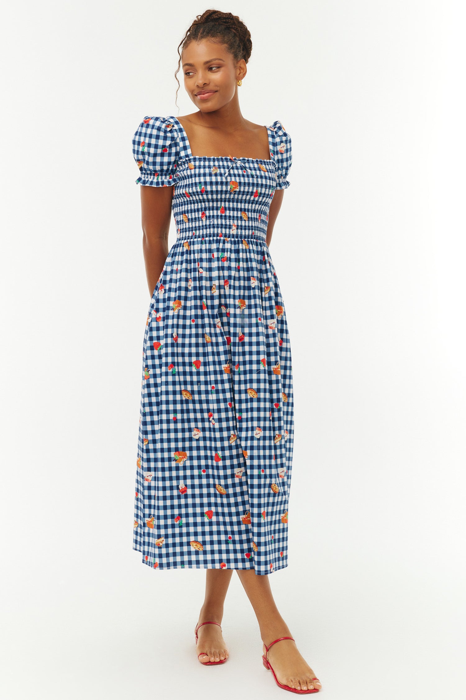 Cotton Smocked Fromer Dress Cotton Smocked Fromer Dress