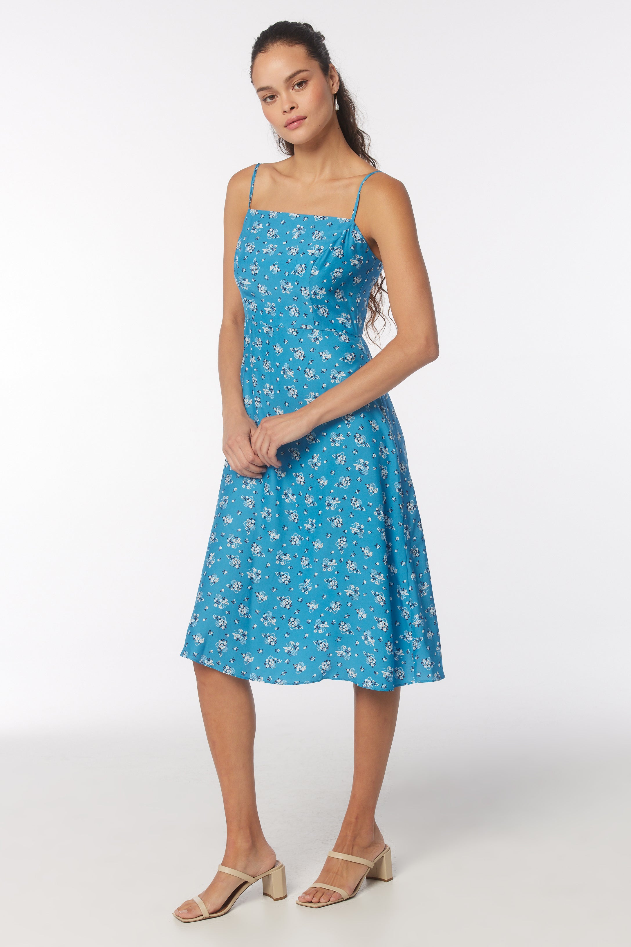 Low Back Nora Dress - Blue Fruit Basket – HVN
