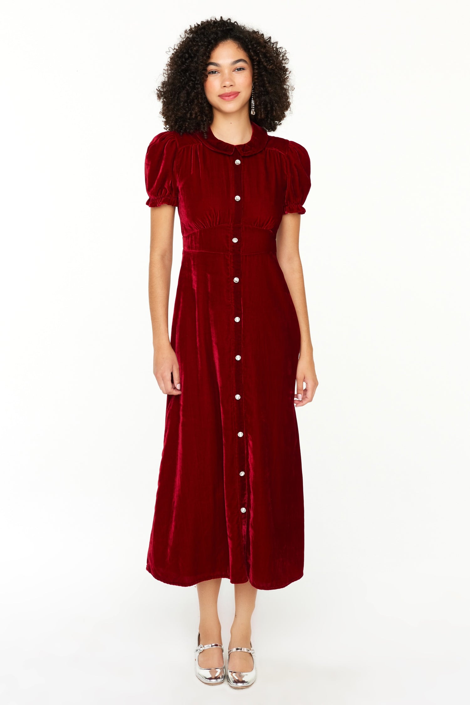 Velvet Riley Dress w. Collar