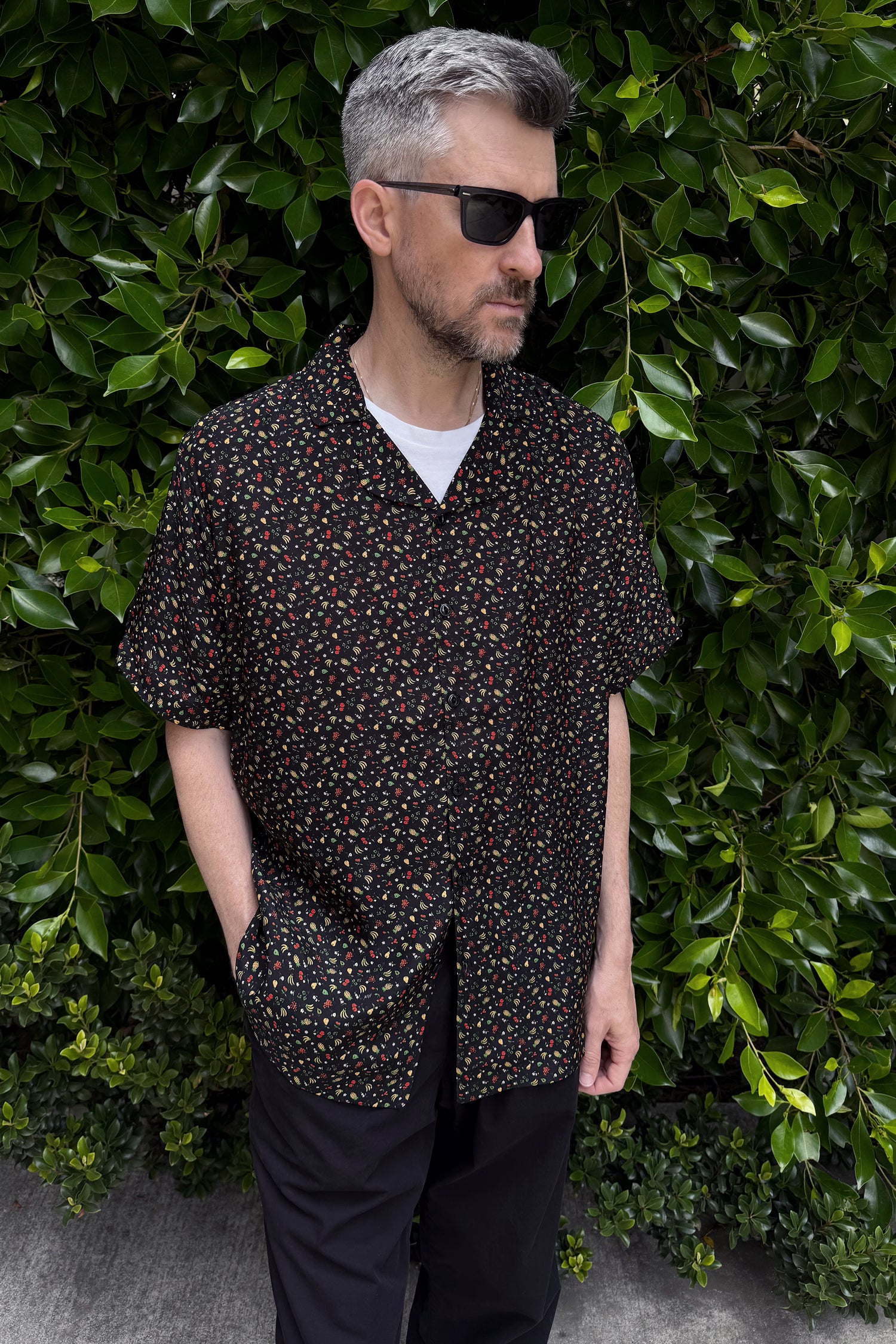 Silk Ross Shirt L / Fruit Salad Silk Ross Shirt L / Fruit Salad