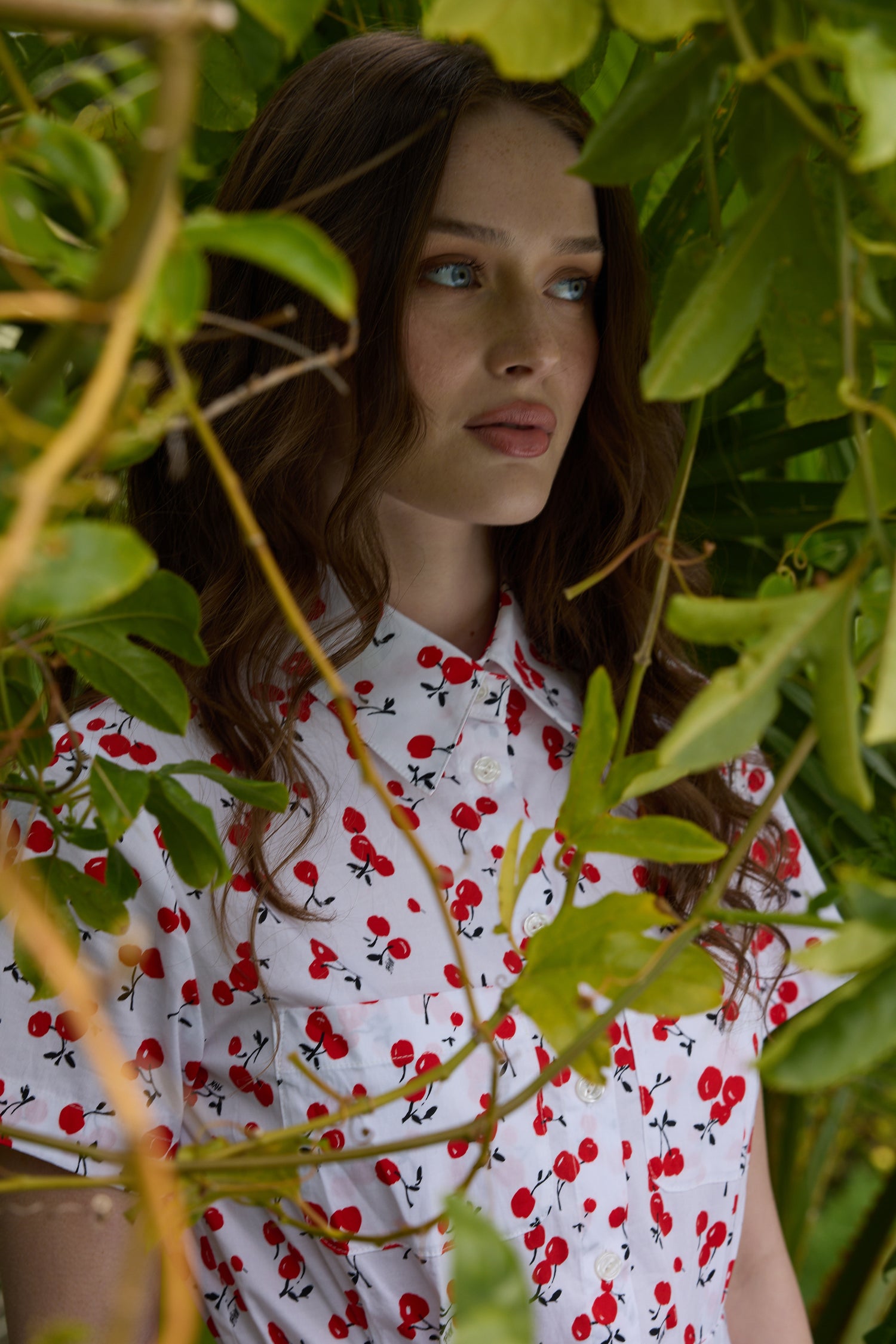 cotton on cherry dress Louisa Cherry Print Stretch Cotton Sundress (Women)