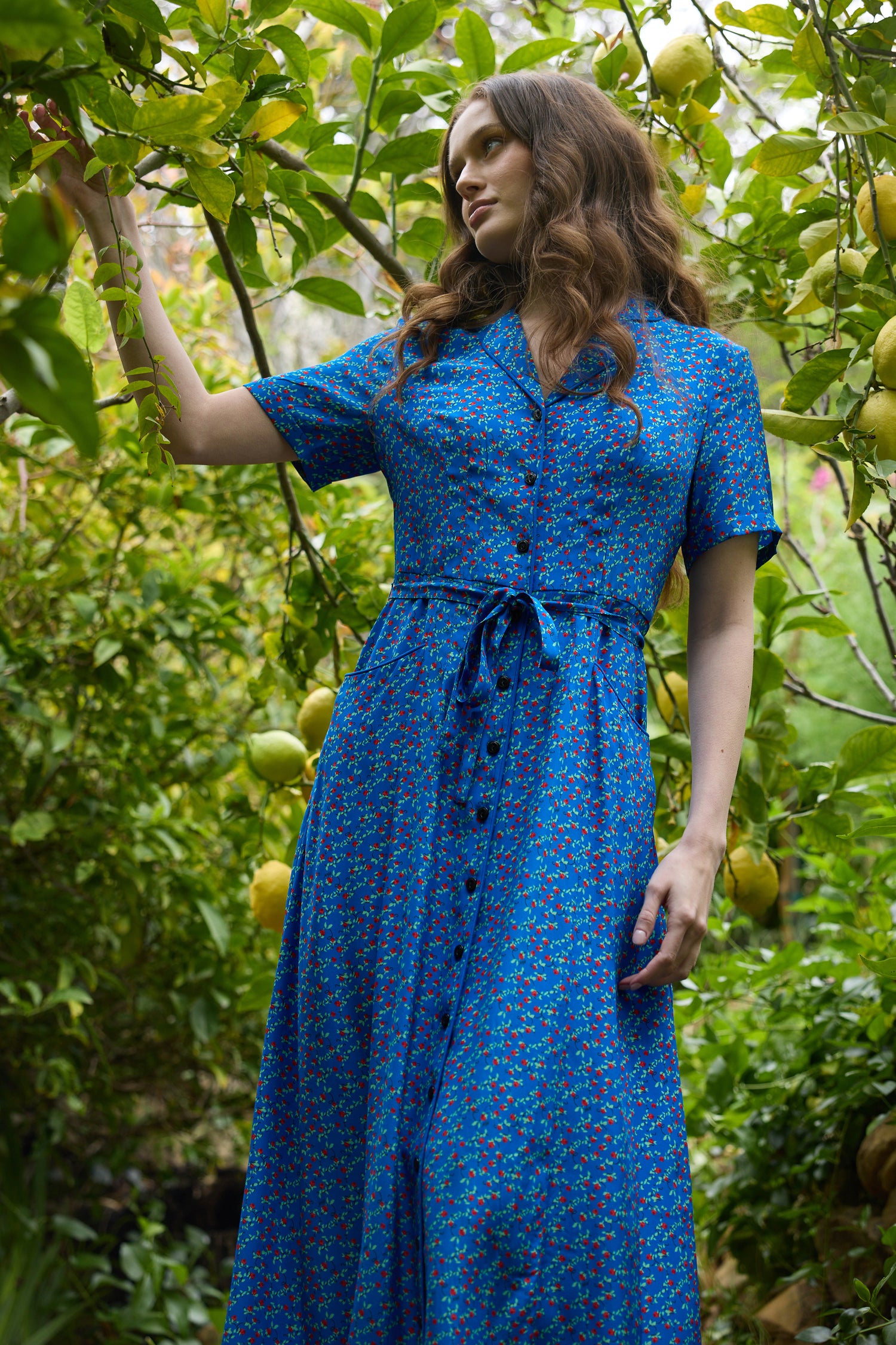 blue dress red flowers Denim Flower The dress youll wear to everything and remember forever light blue dress with red