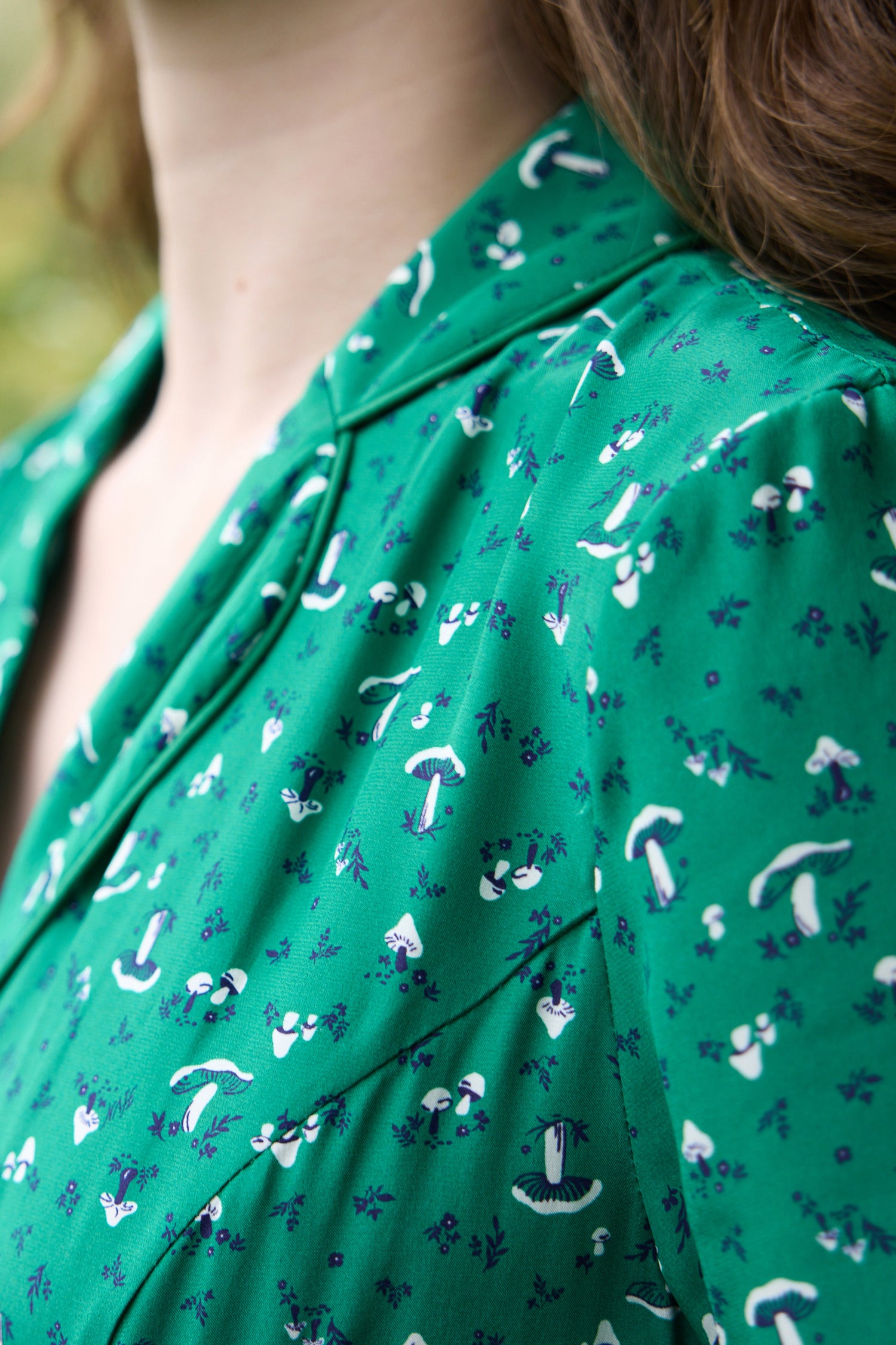 Long Maria Dress - Green Mushroom HVN Long Maria Dress - Green Mushroom HVN