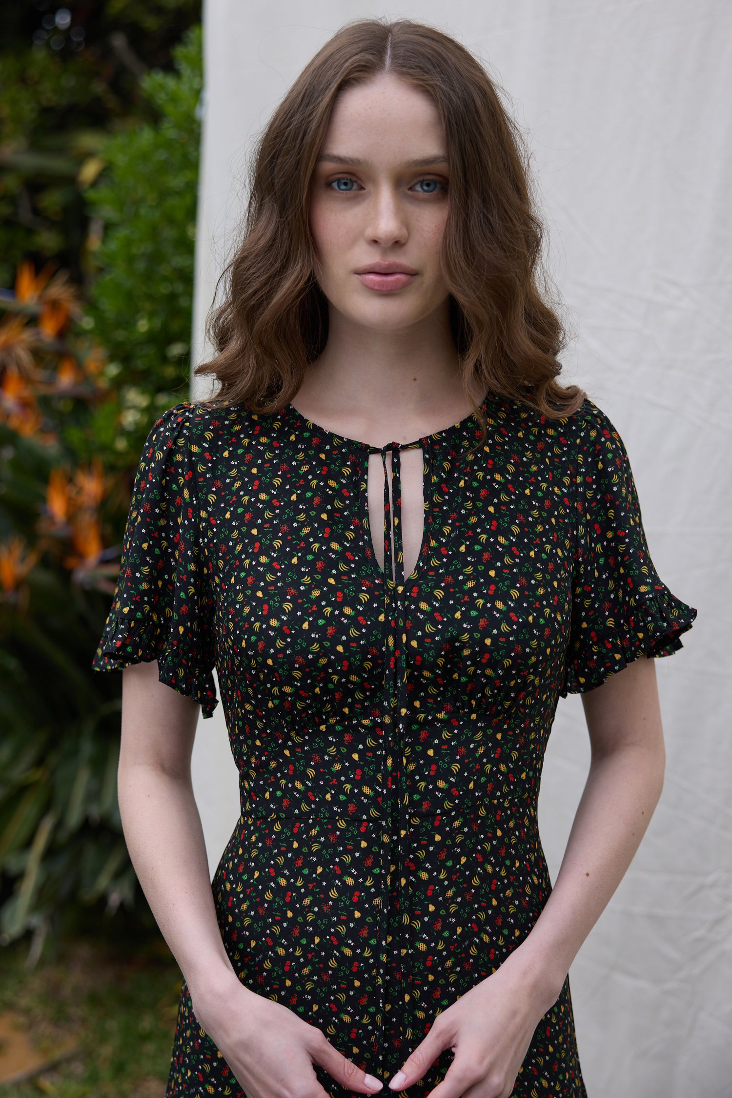 Silk Dawn Dress - Black Fruit Salad 0 / Black Fruit Salad Silk Dawn Dress - Black Fruit Salad 0 / Black Fruit Salad