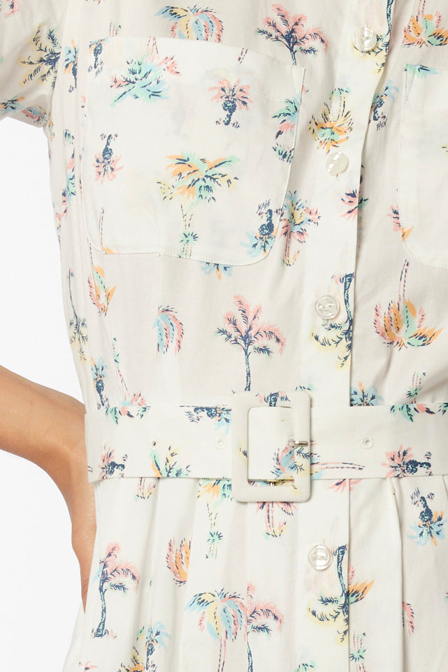 Classic Button Down Petit Palm Deep Periwinkle main image 0