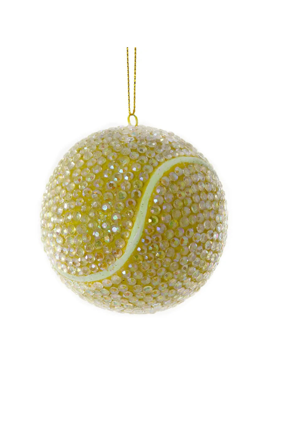 Rhinestone Tennis Ball Ornament