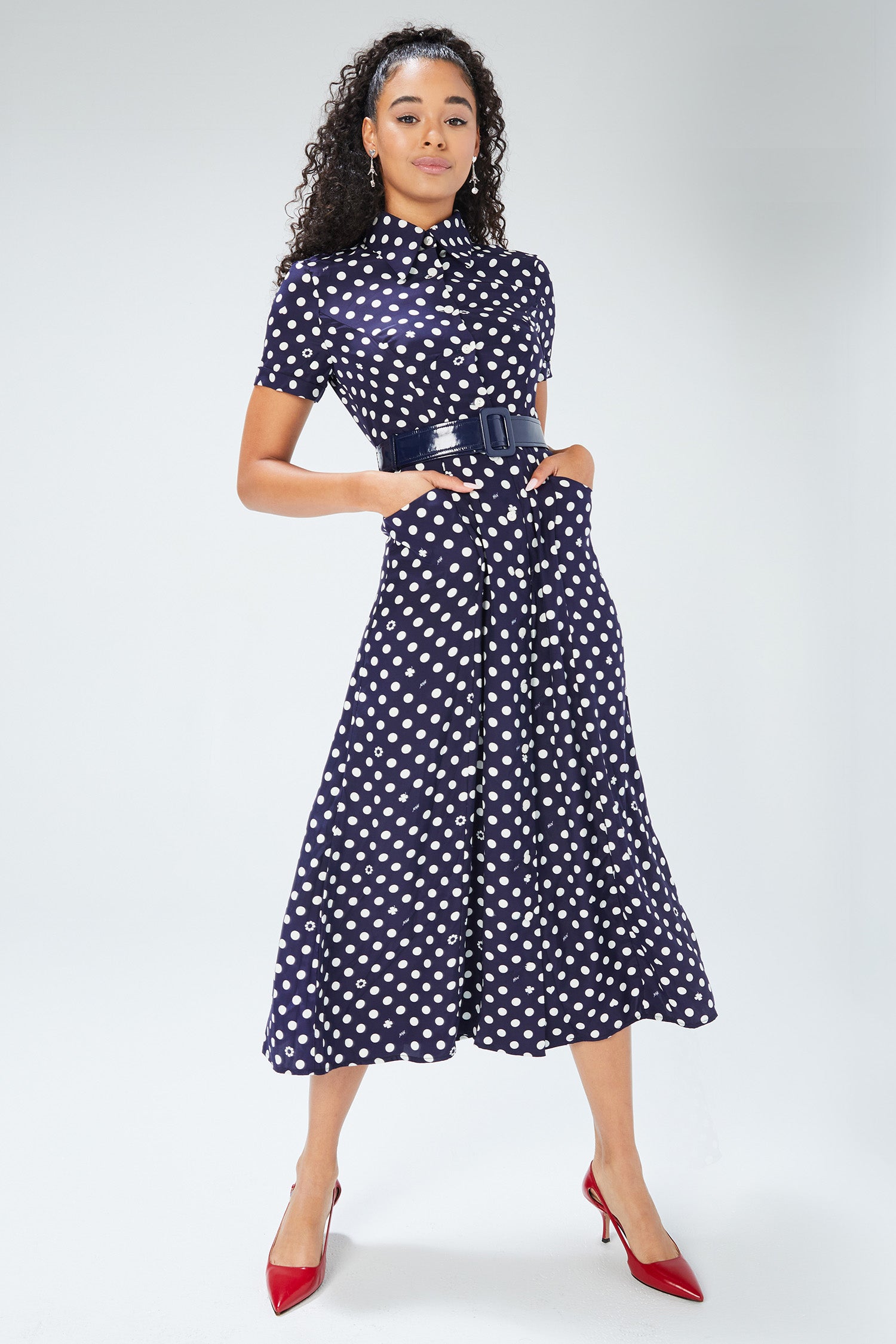 Cristina Dress w. PVC Belt