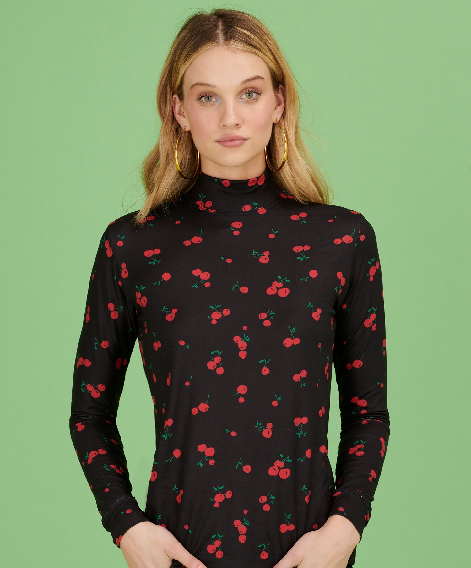 A model wears the Dobbs Turtleneck