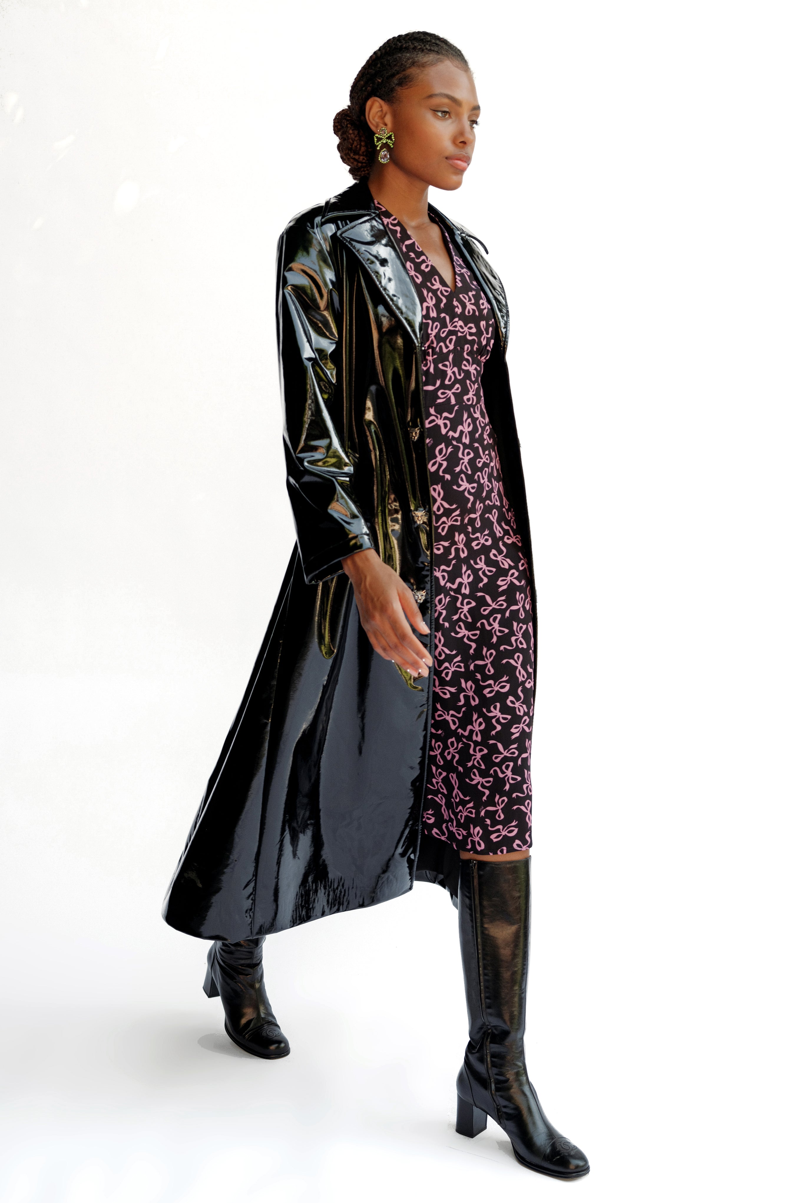 PVC Caitlin Trench - Black – HVN