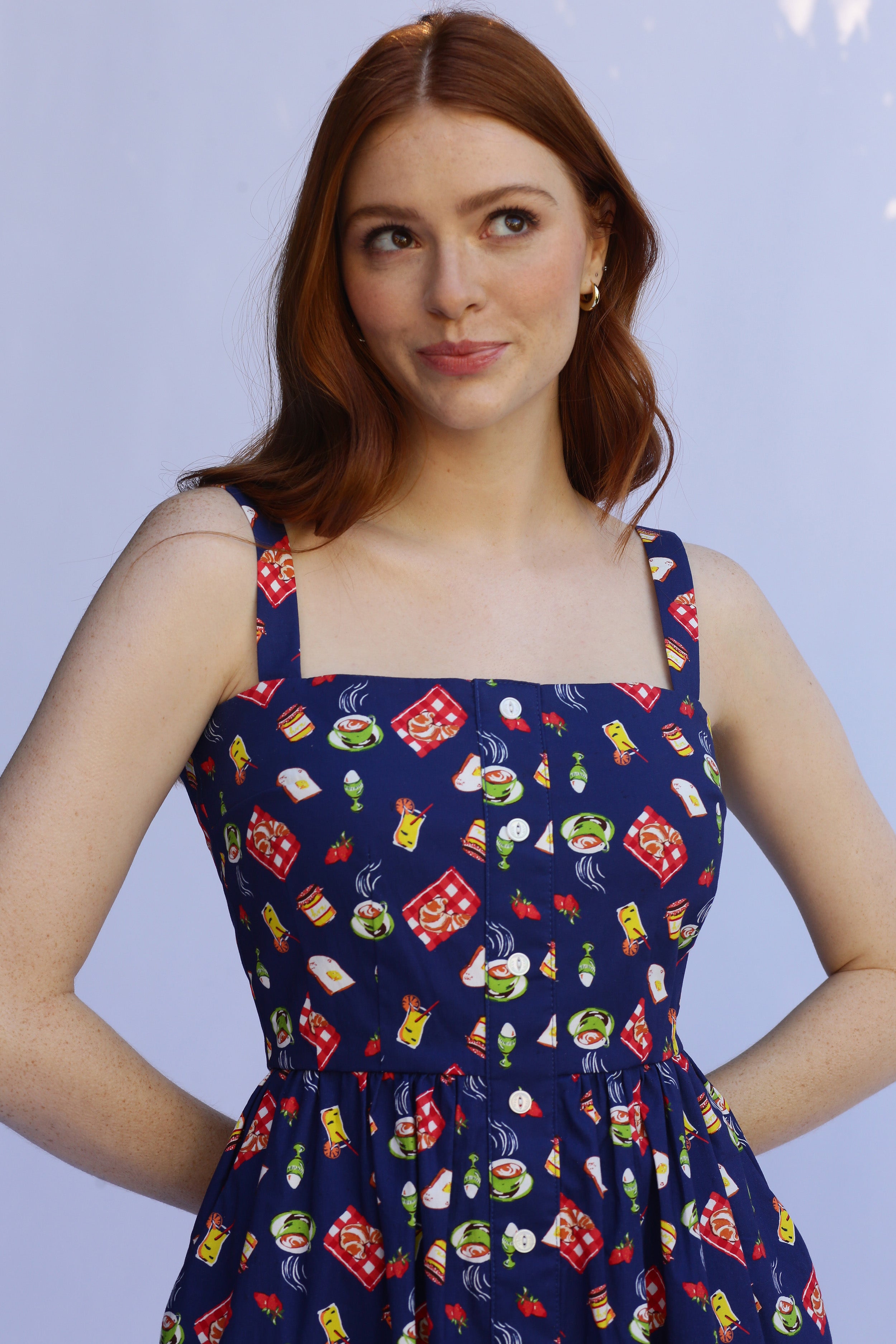 Smocked Laura Cotton Dress Breakfast HVN