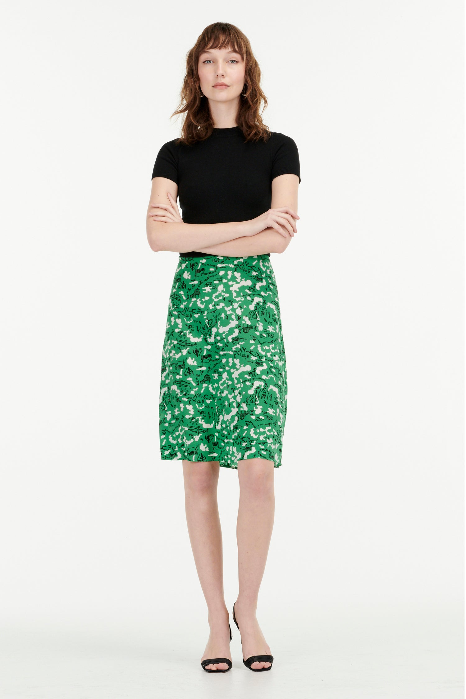 Wiona Silk Slip Skirt