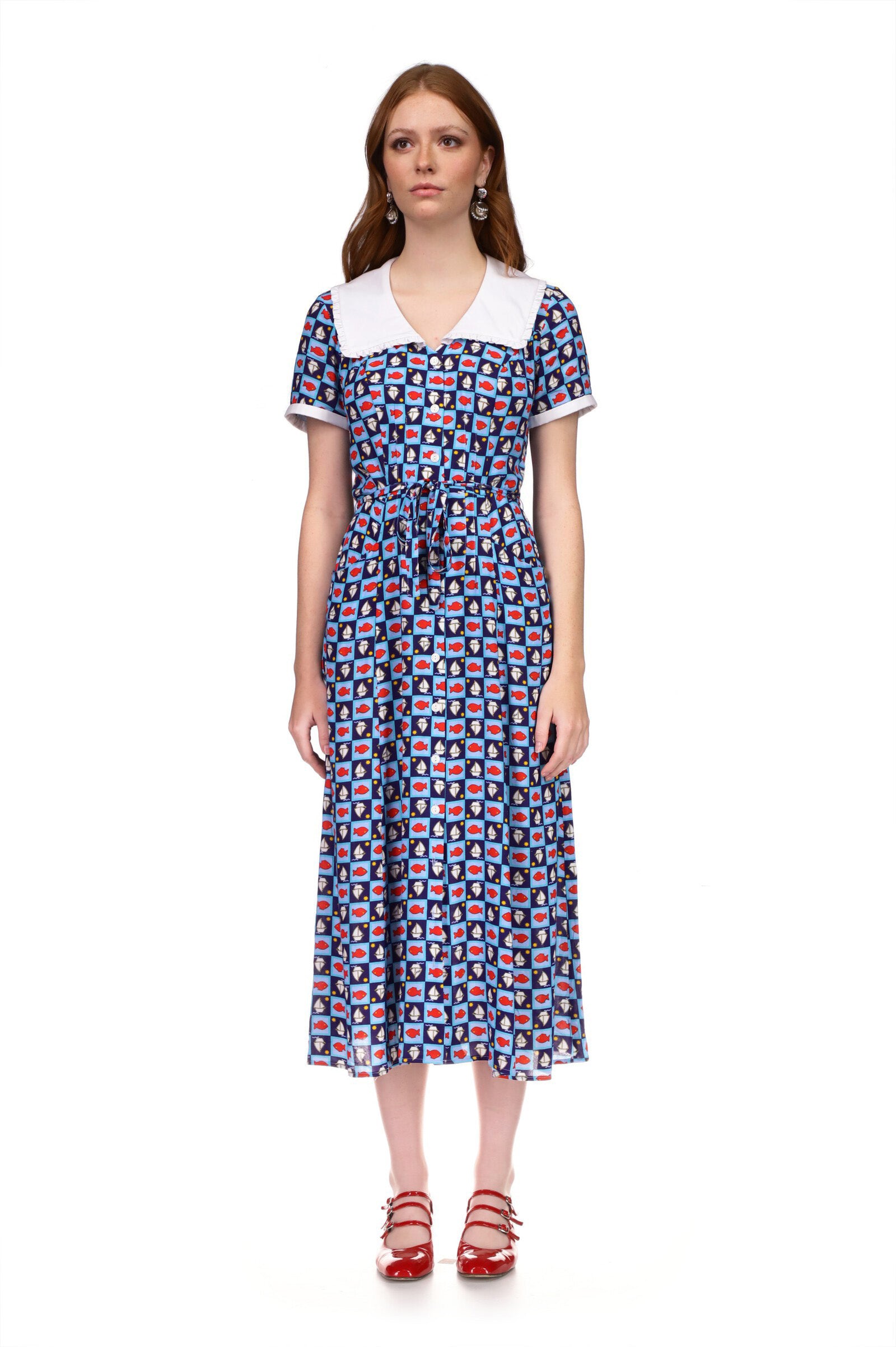 Hvn gingham outlet dress