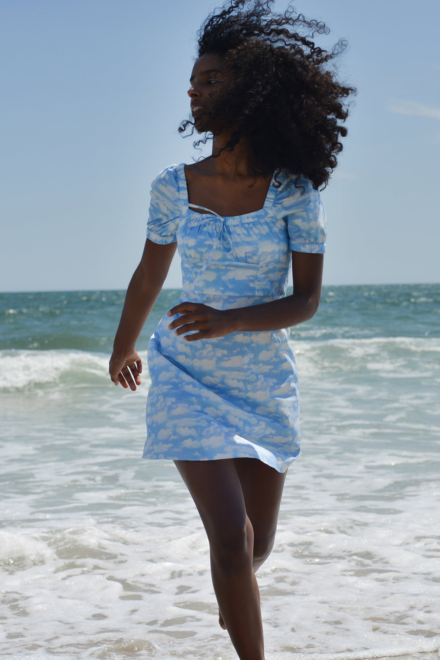 Mini Holland Dress 2 / Clouds