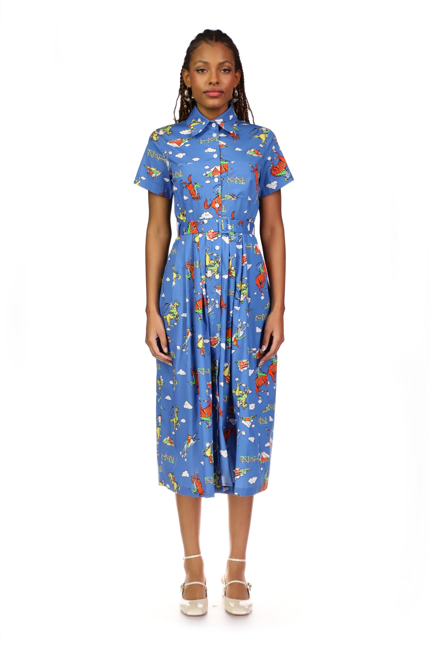 Kristin Cotton Button Down Dress