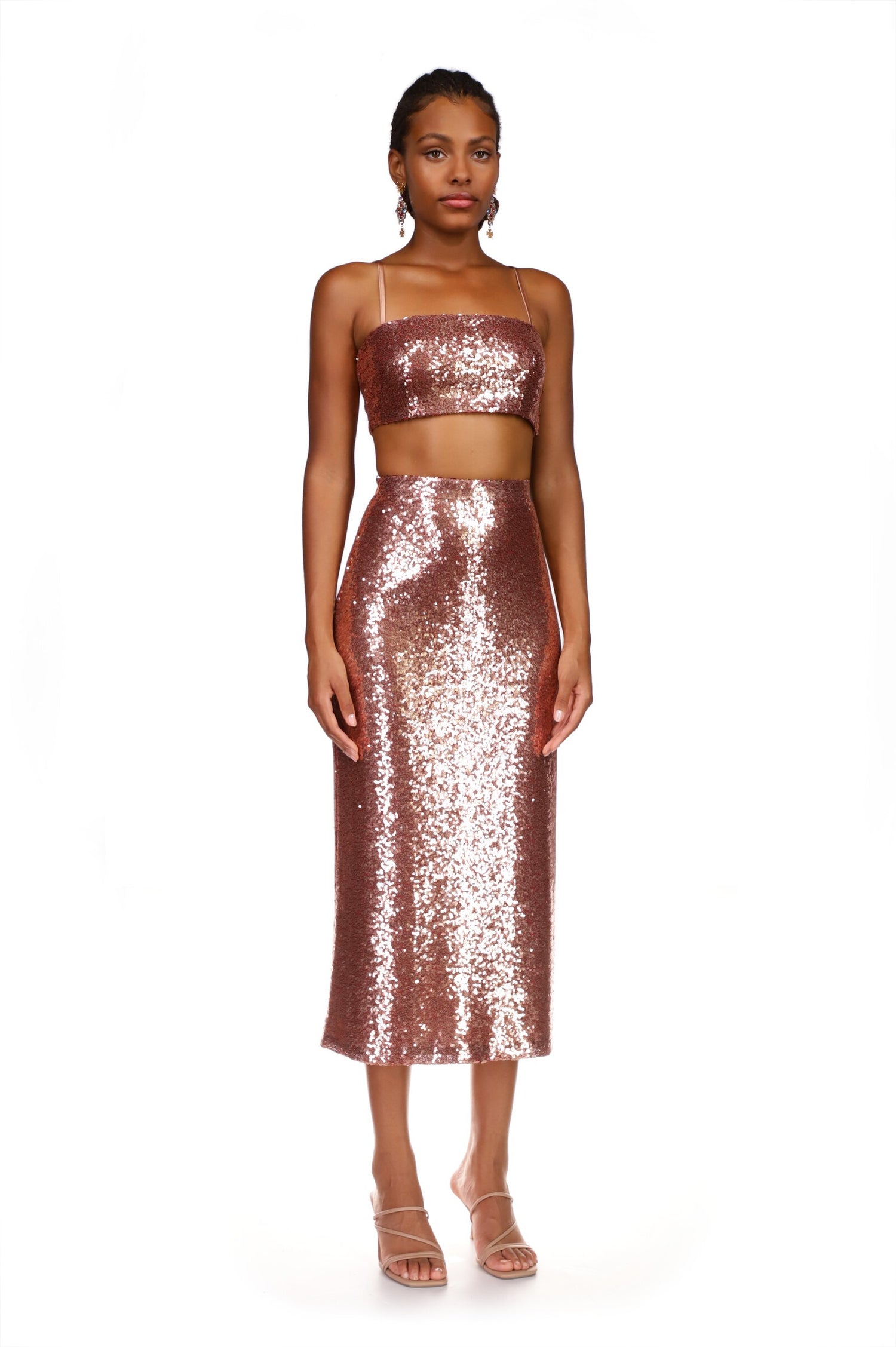 Affie Sequin Skirt 0 / Rose Gold Sequin Affie Sequin Skirt 0 / Rose Gold Sequin