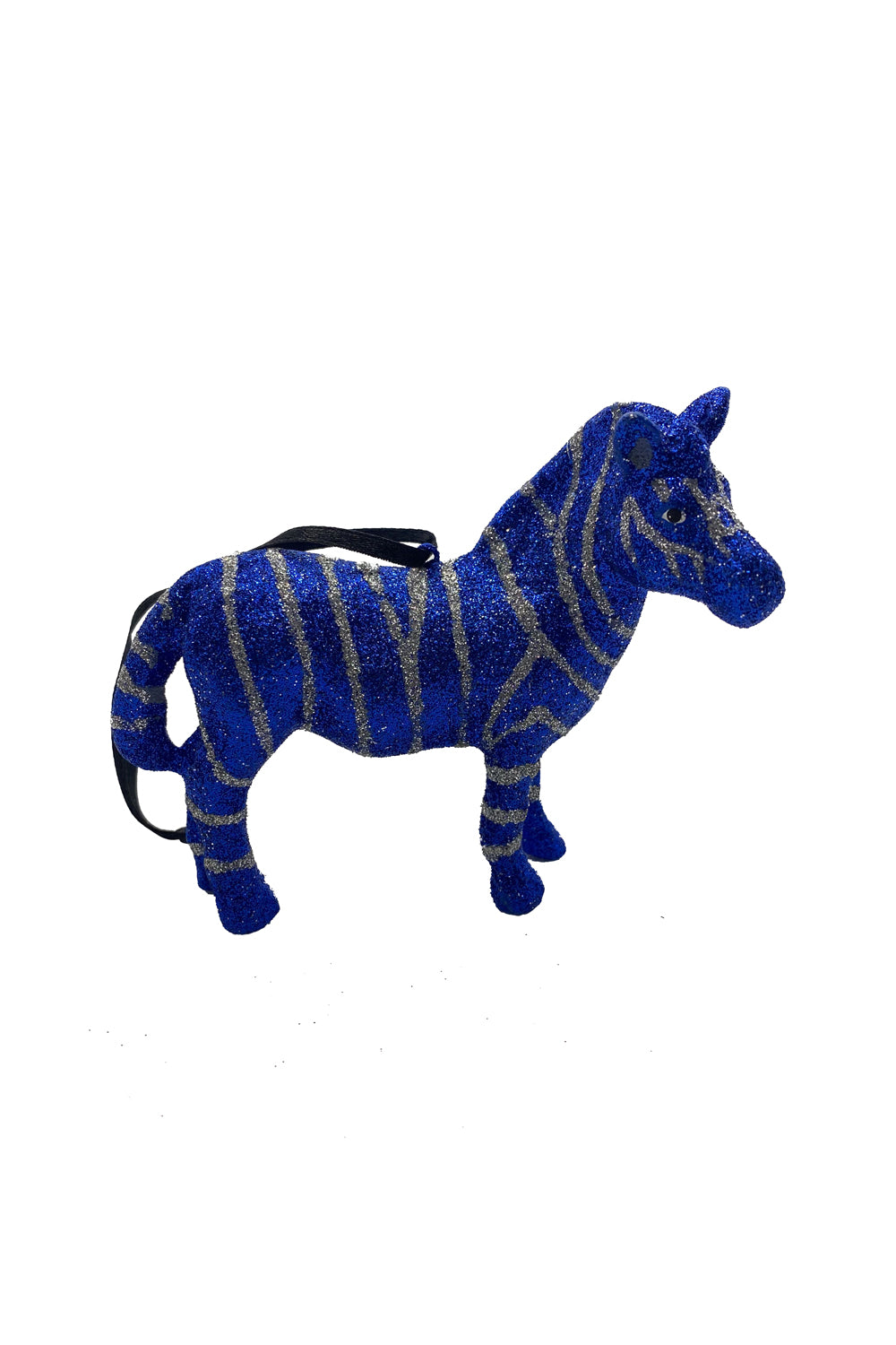 Glitter Zebra Ornament